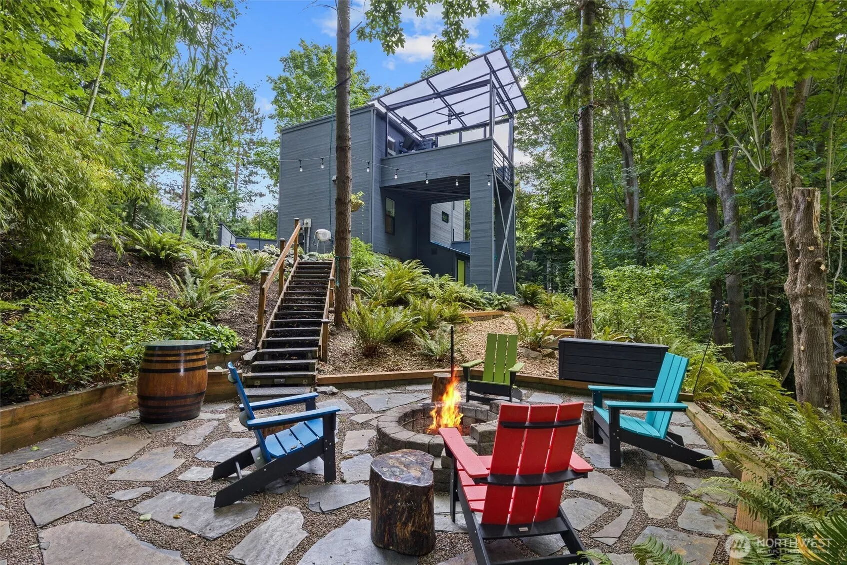 Built by Daffron, known for crafting distinctive homes that harmonize with natural surrounding and sustainable, quality materials.