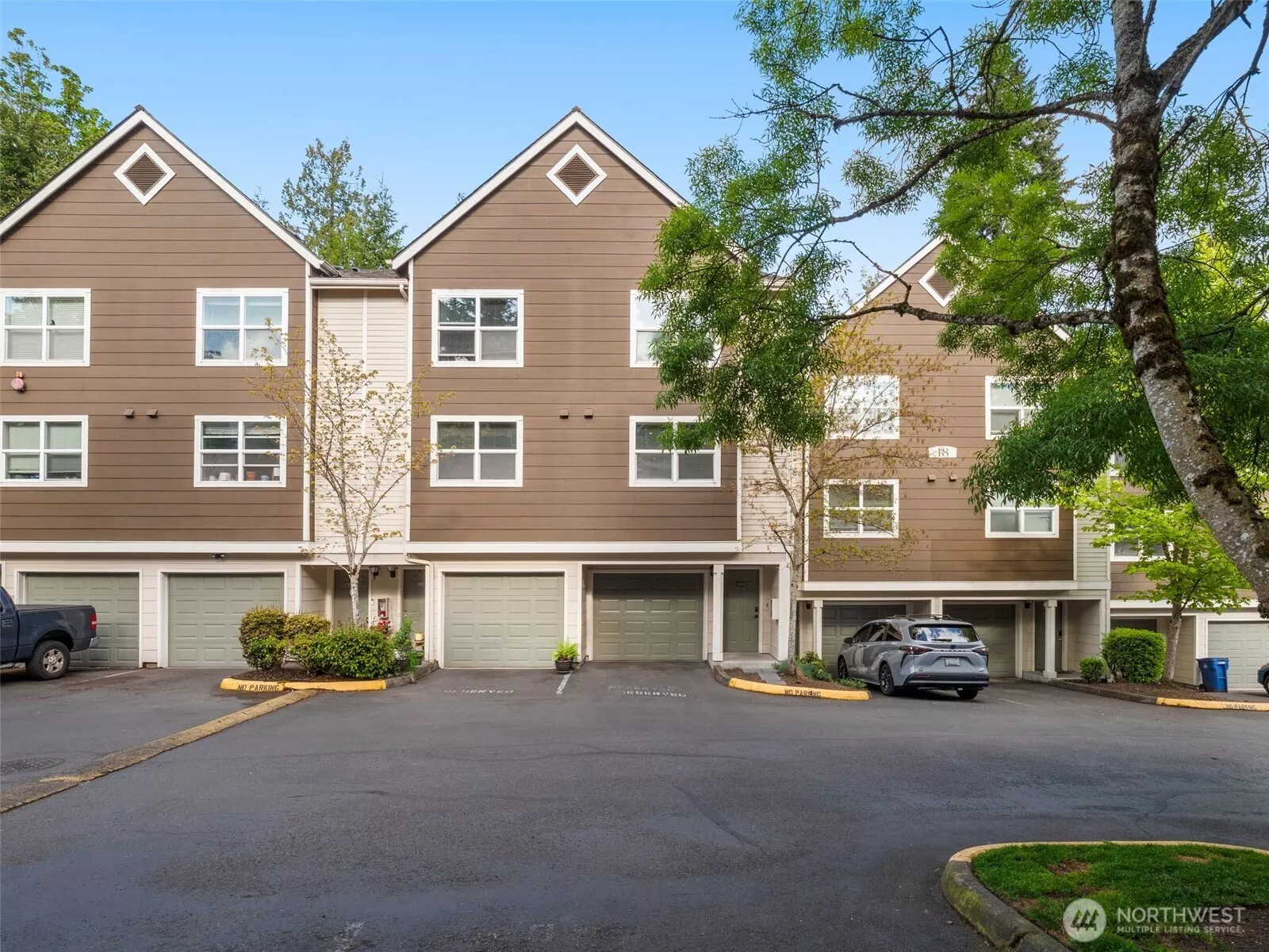 Front of townhome