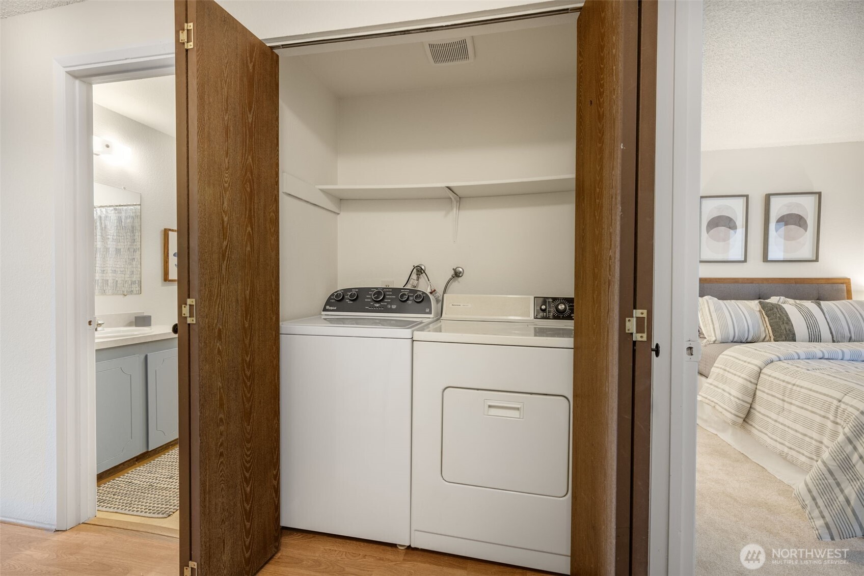 Laundry on upper- so much easier having your laundry upstairs!