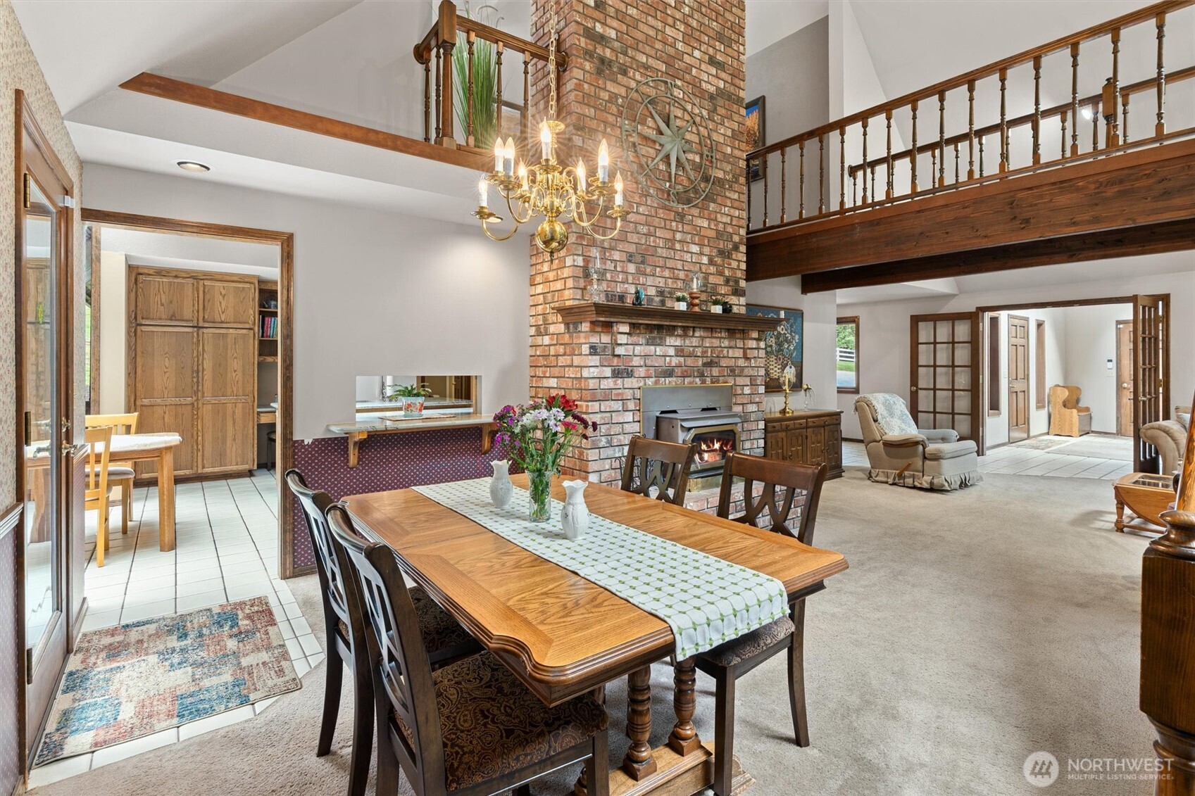 Formal dining room adjacent to the kitchen