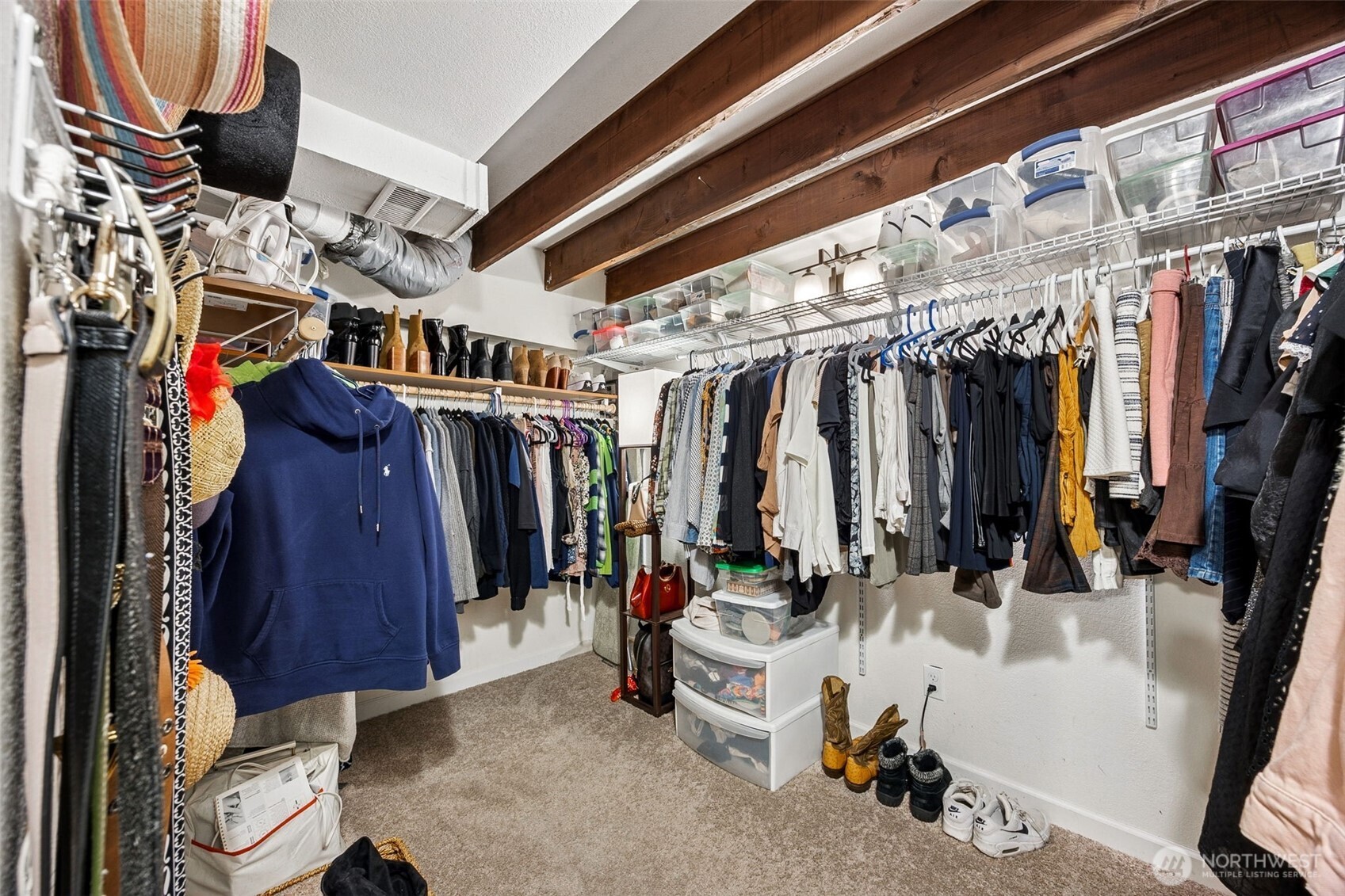 Laundry room downstairs with add'l storage