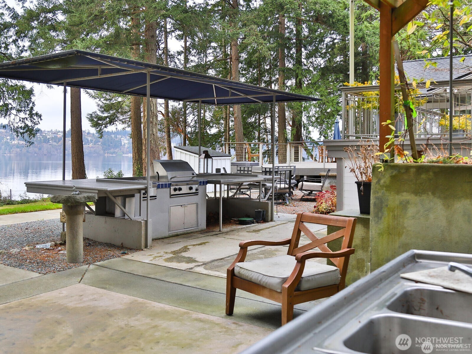 BBQ area off deck
