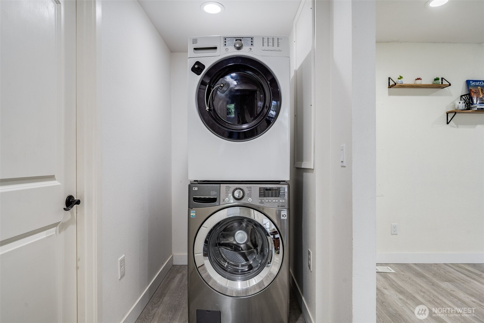 Washer and dryer stay.