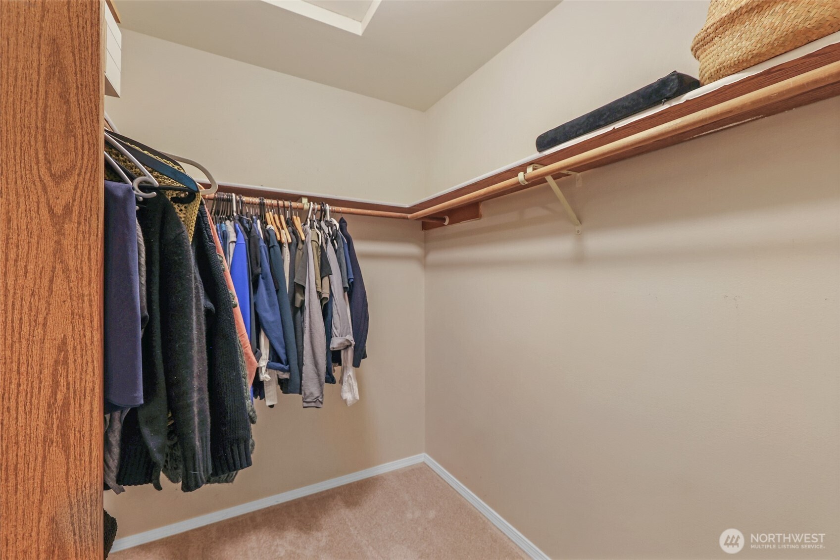 A walk-in closet completes the main bedroom, with ample storage for all of your needs.