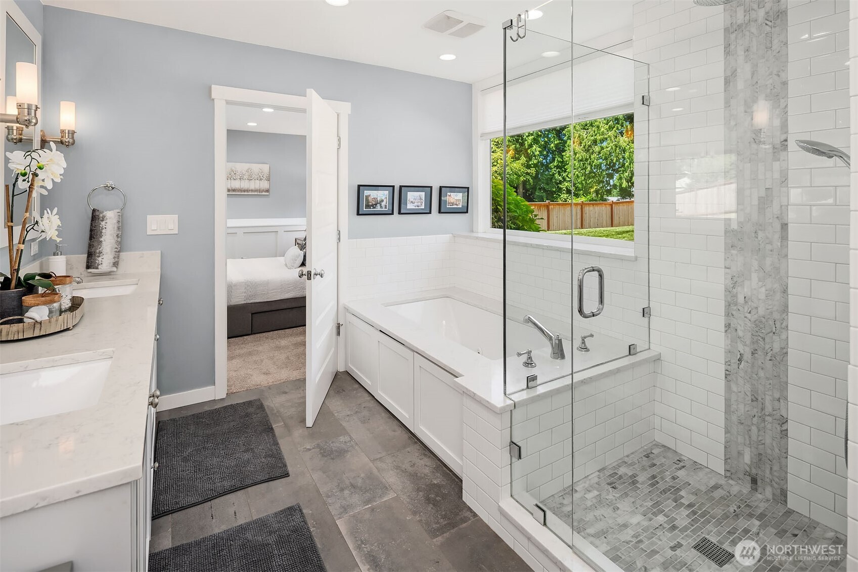 Garden Level Spa-Like Primary Bathroom
