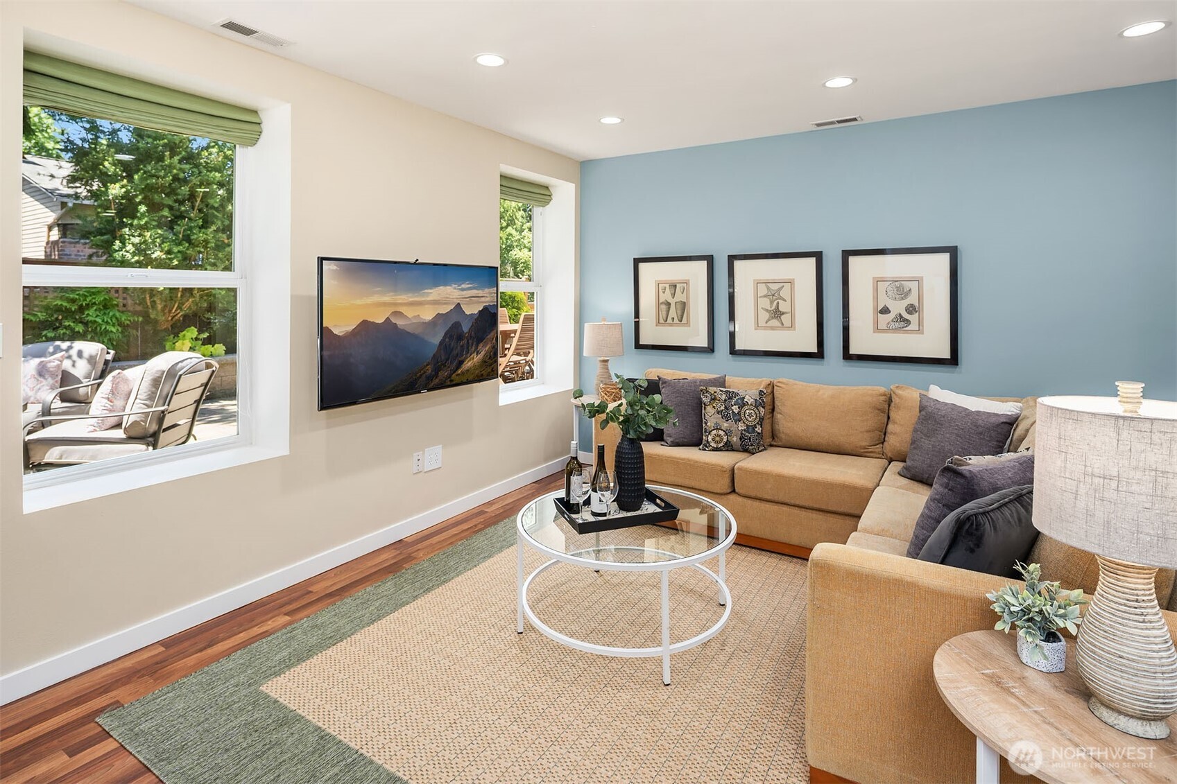 Expansive Garden Level Family Room
