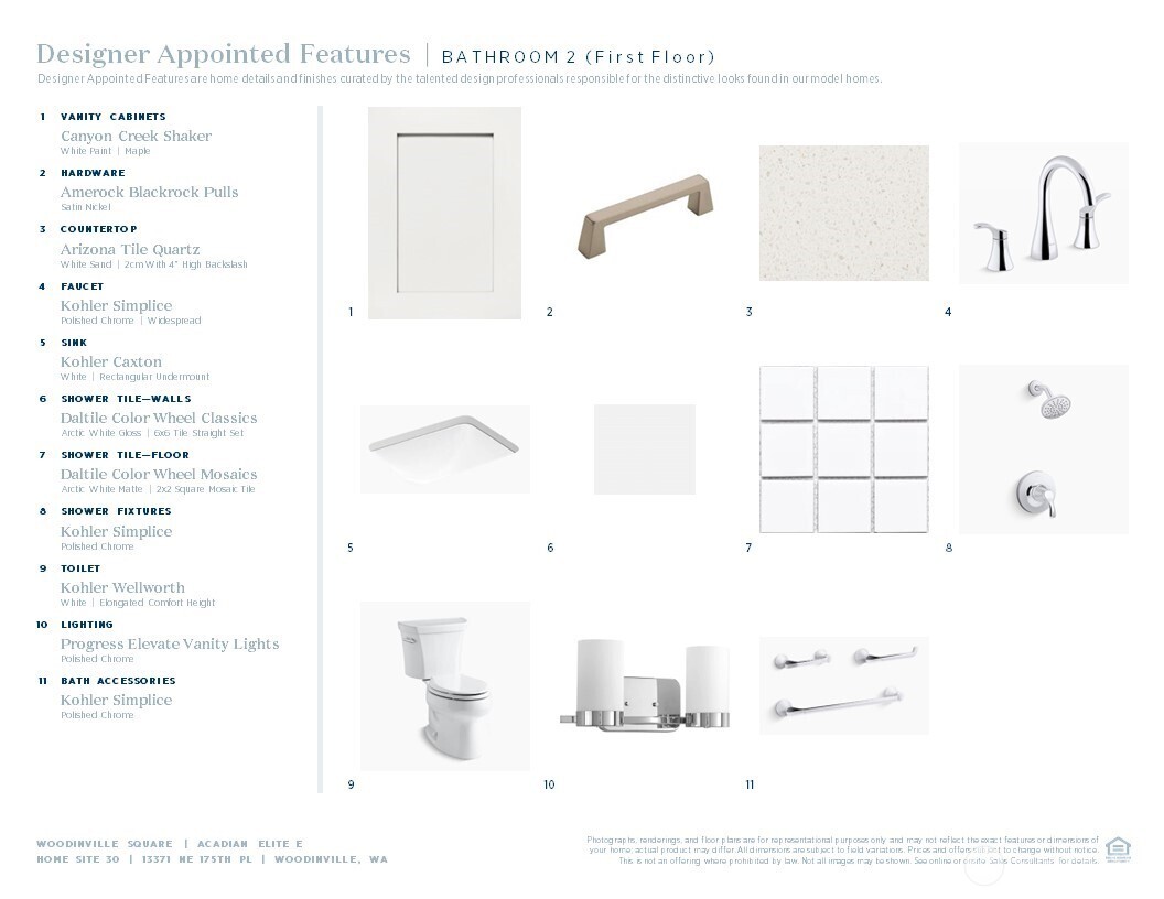 Designer appointed interior selections