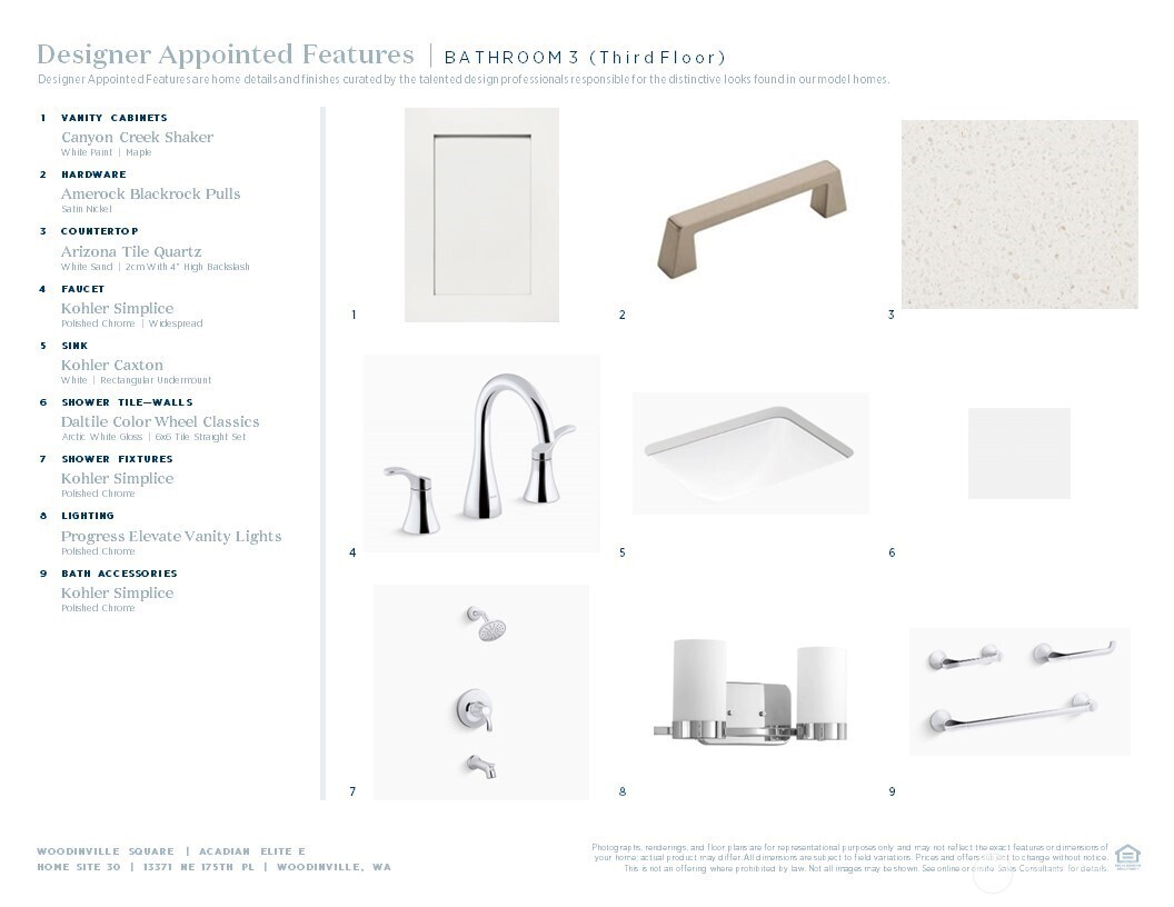 Designer appointed interior selections