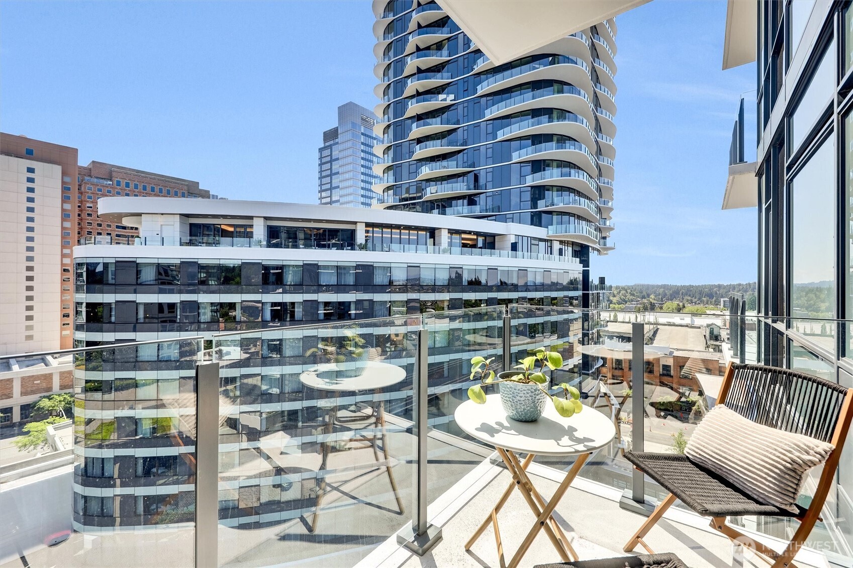 View of Avenue Estates building from your balcony