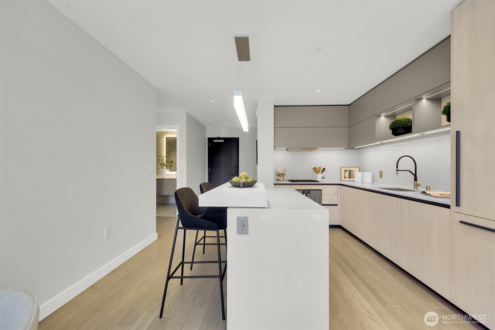 Sleek modern kitchen