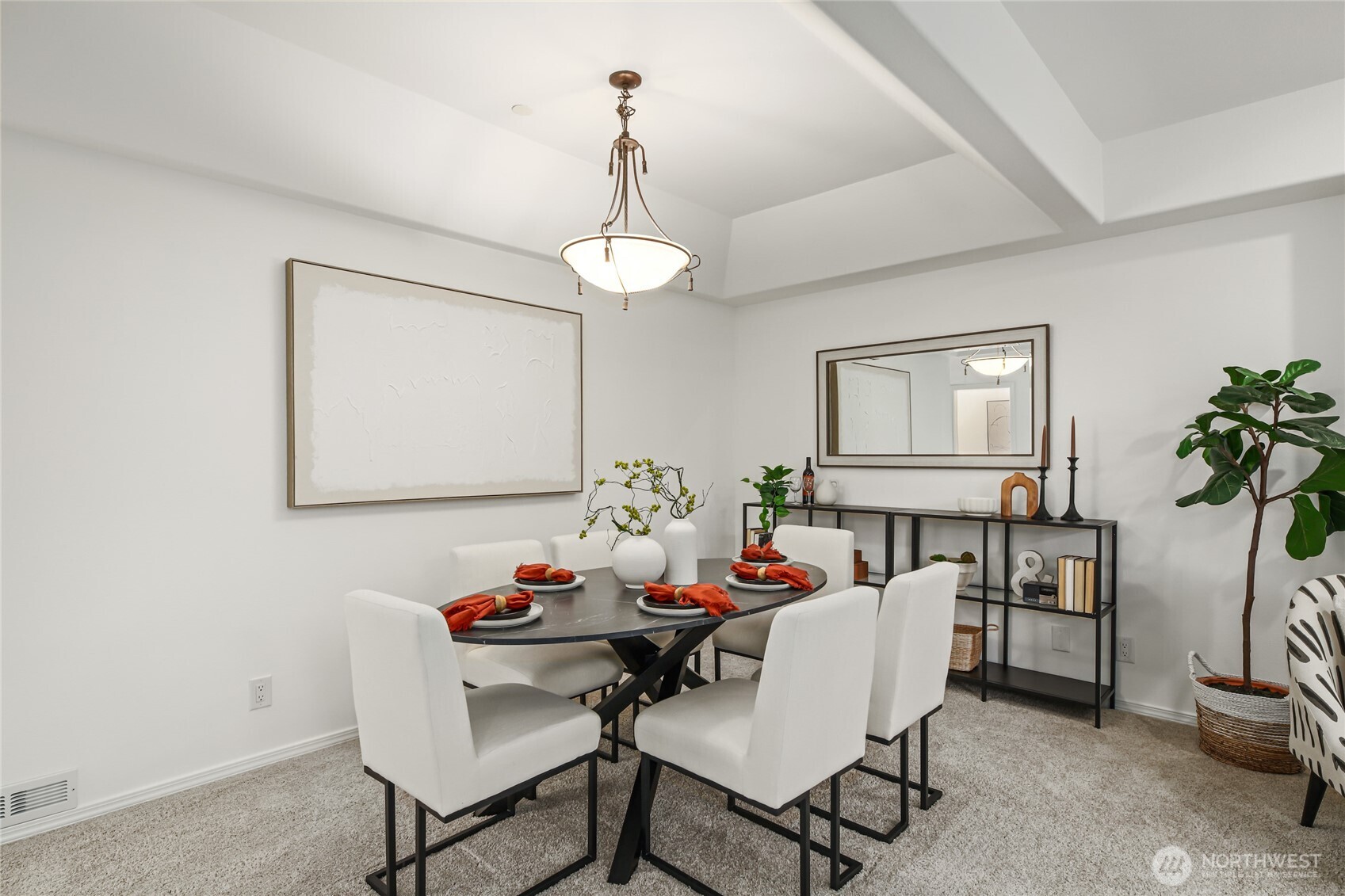 Dining room can easily fit 6-8 guests.