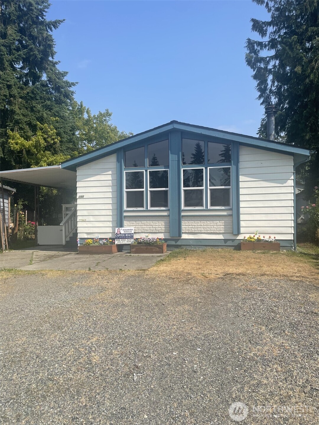 Front of the manufacture home