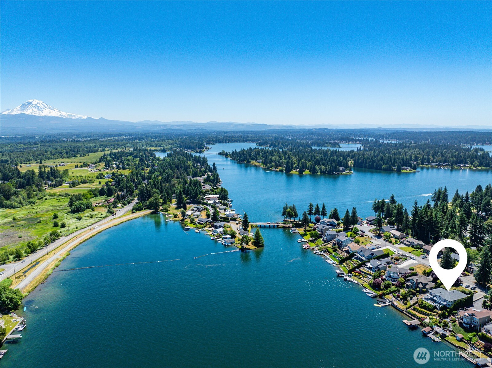 Aerial shot of home.