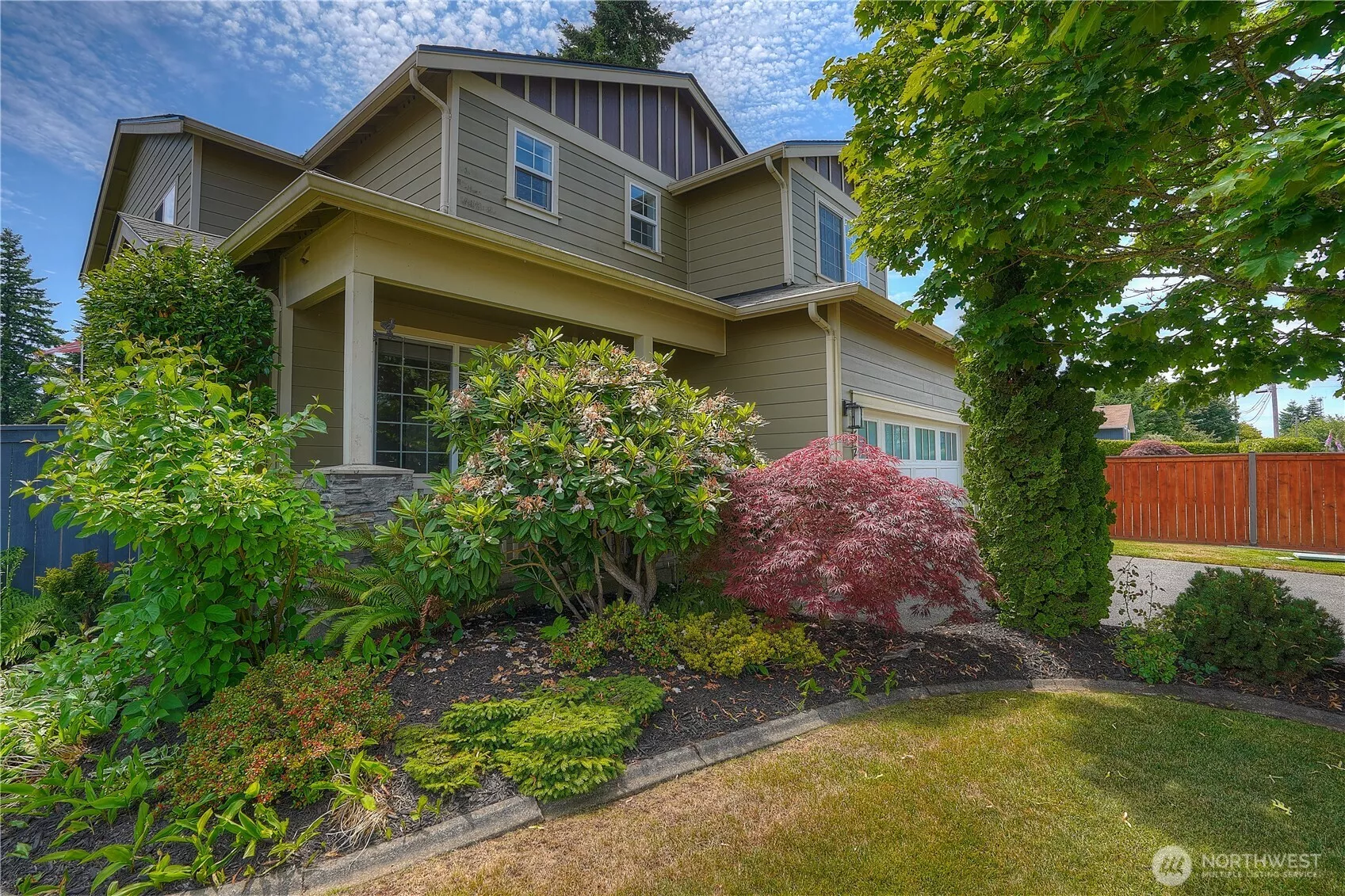 The roof is about 2 years old. The yard is lush and green thanks to the sprinkler system, and the location can't be beaten. Welcome Home.