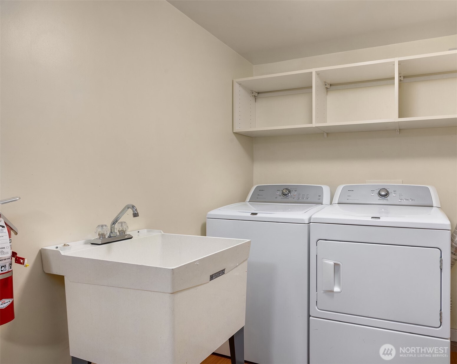 Private Laundry Room with Storage
