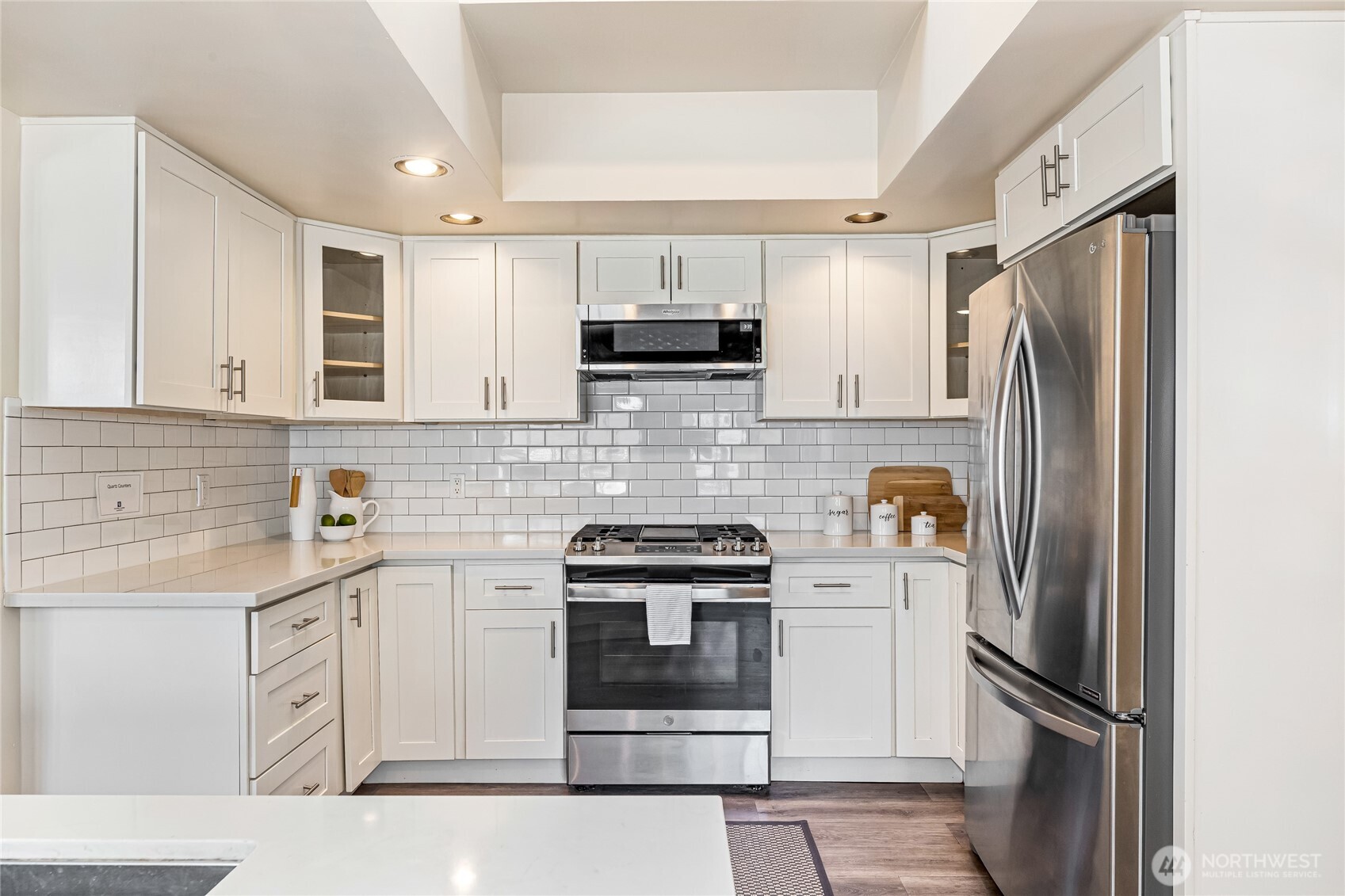 Another view of this light-filled kitchen.