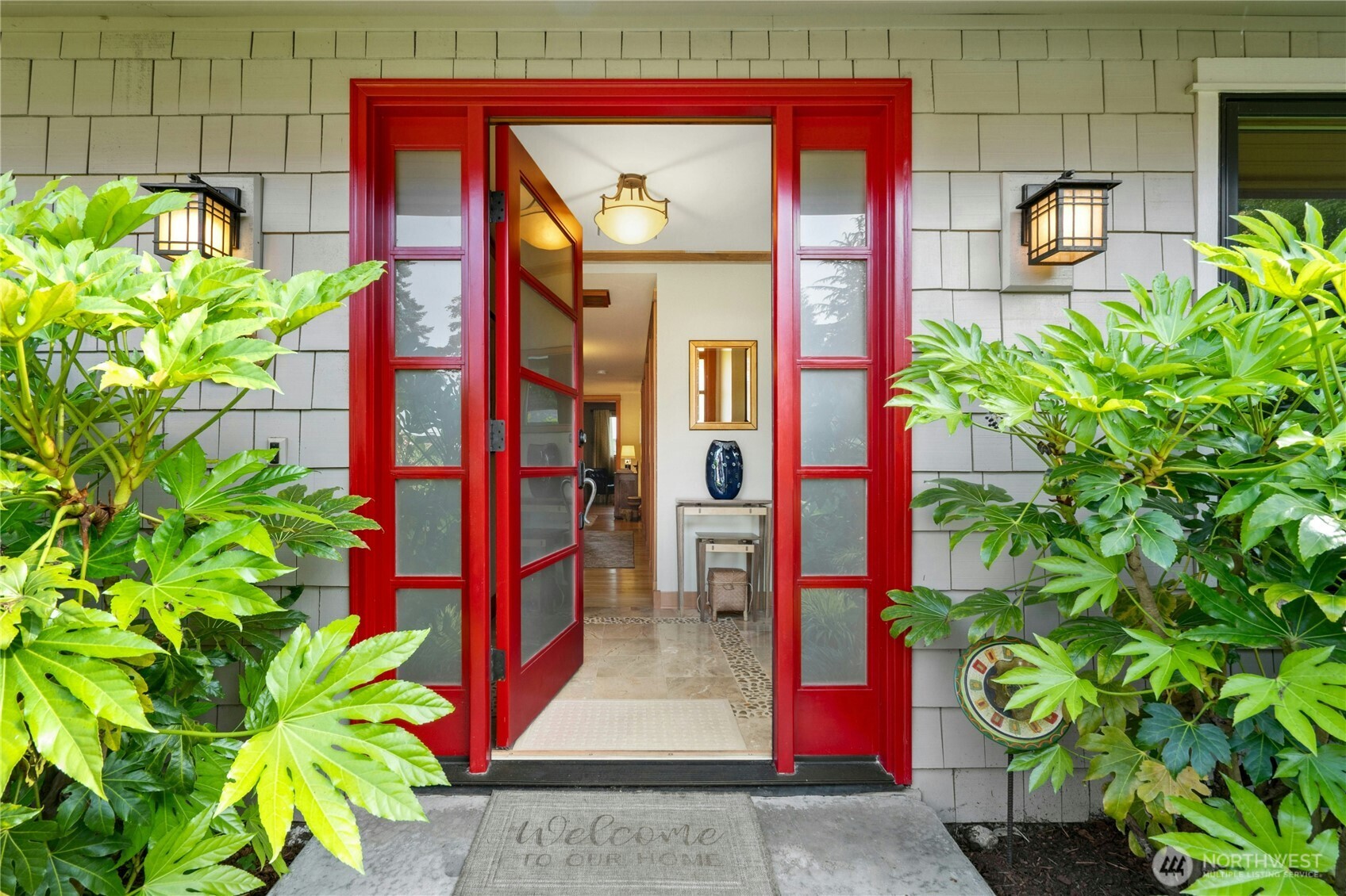 Welcome Home!!   Red doors are considered a very positive symbol and are associated with good luck, prosperity, and protection
