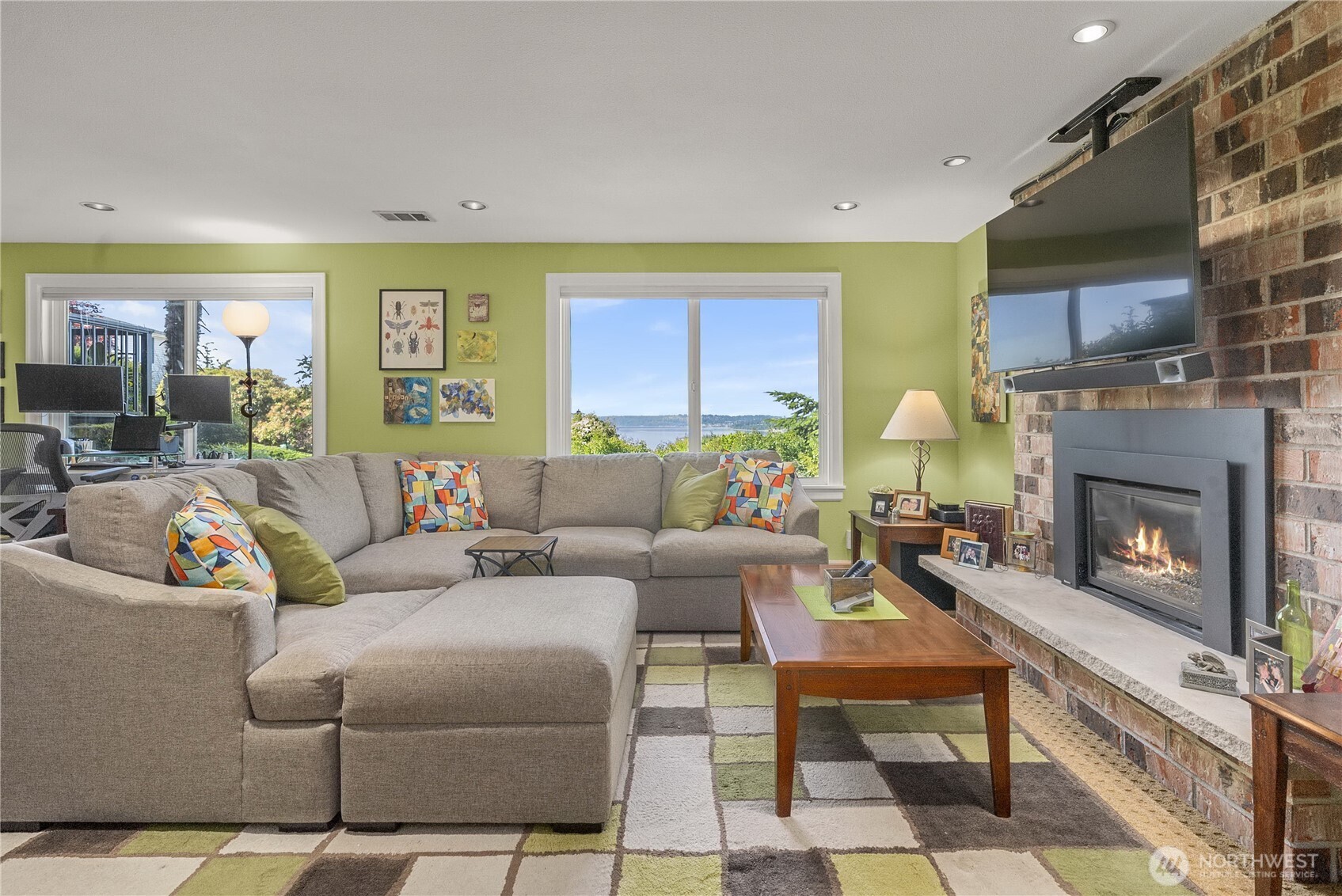 The Lower-Level Family Room has so much to offer and is Incredibly Versatile.