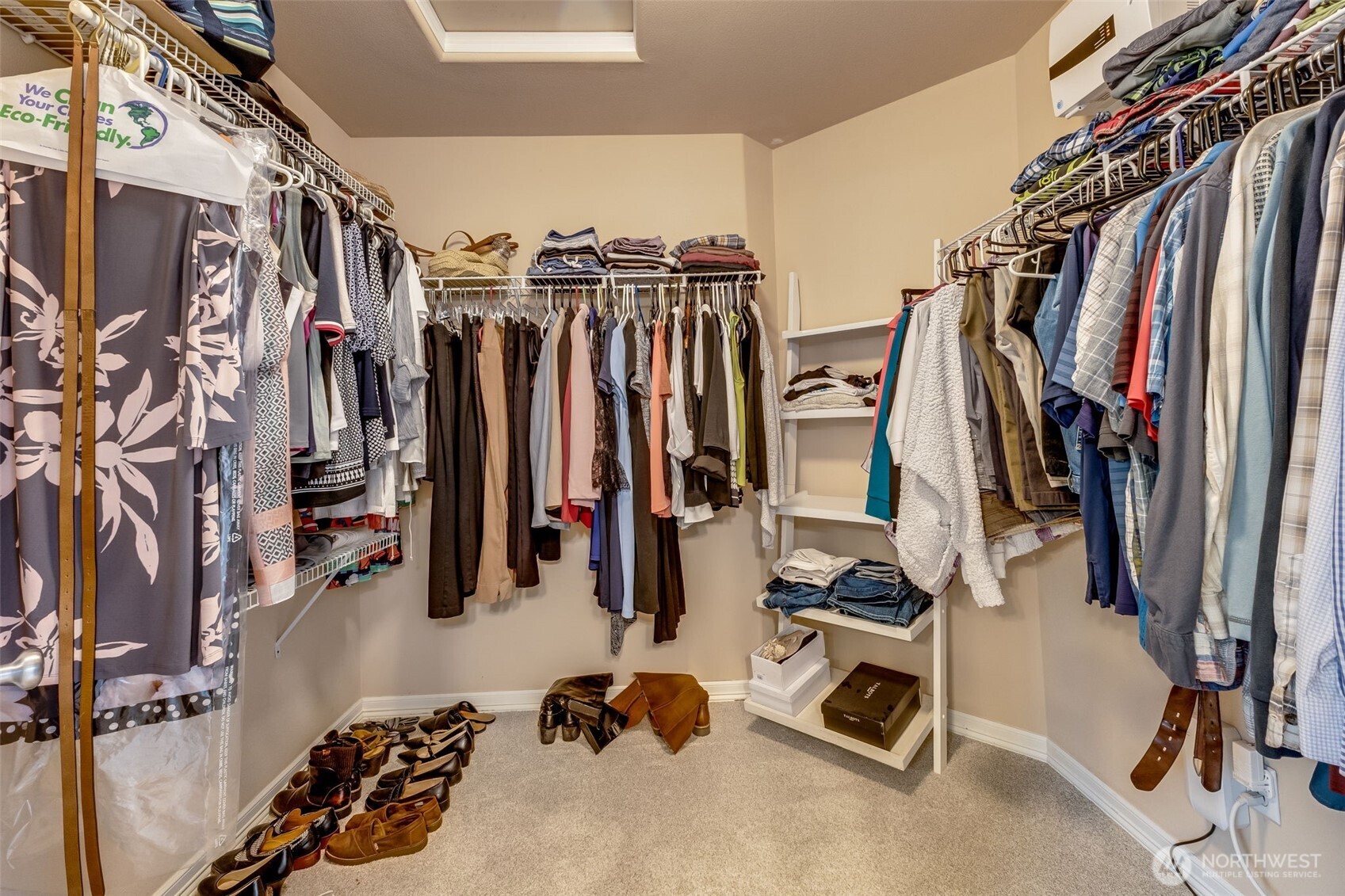 Primary closet.