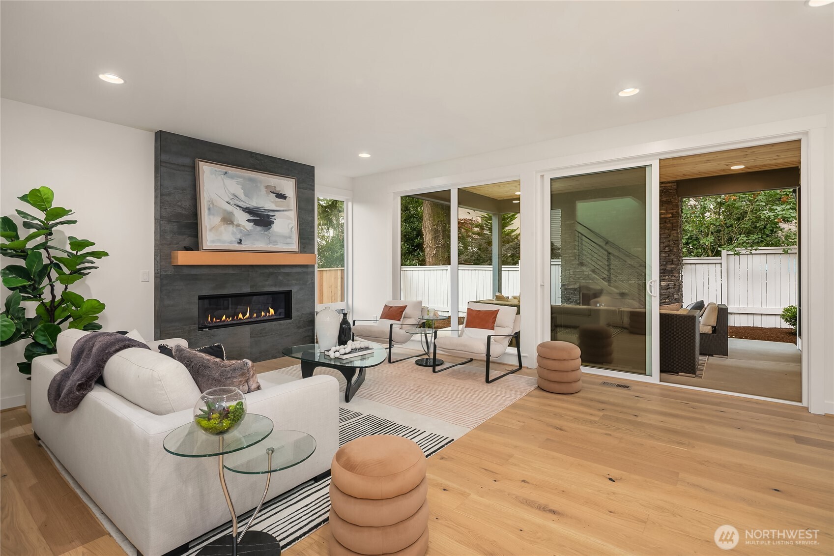 Family room opens to covered patio