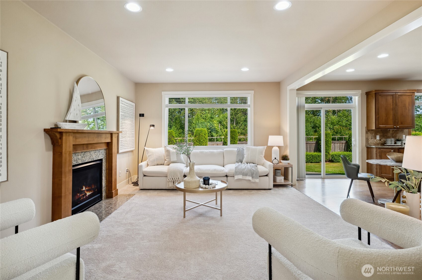The greenbelt behind the home adds to the privacy and serenity.