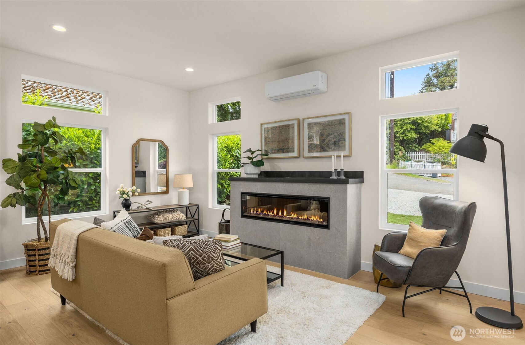 Open concept floor plan