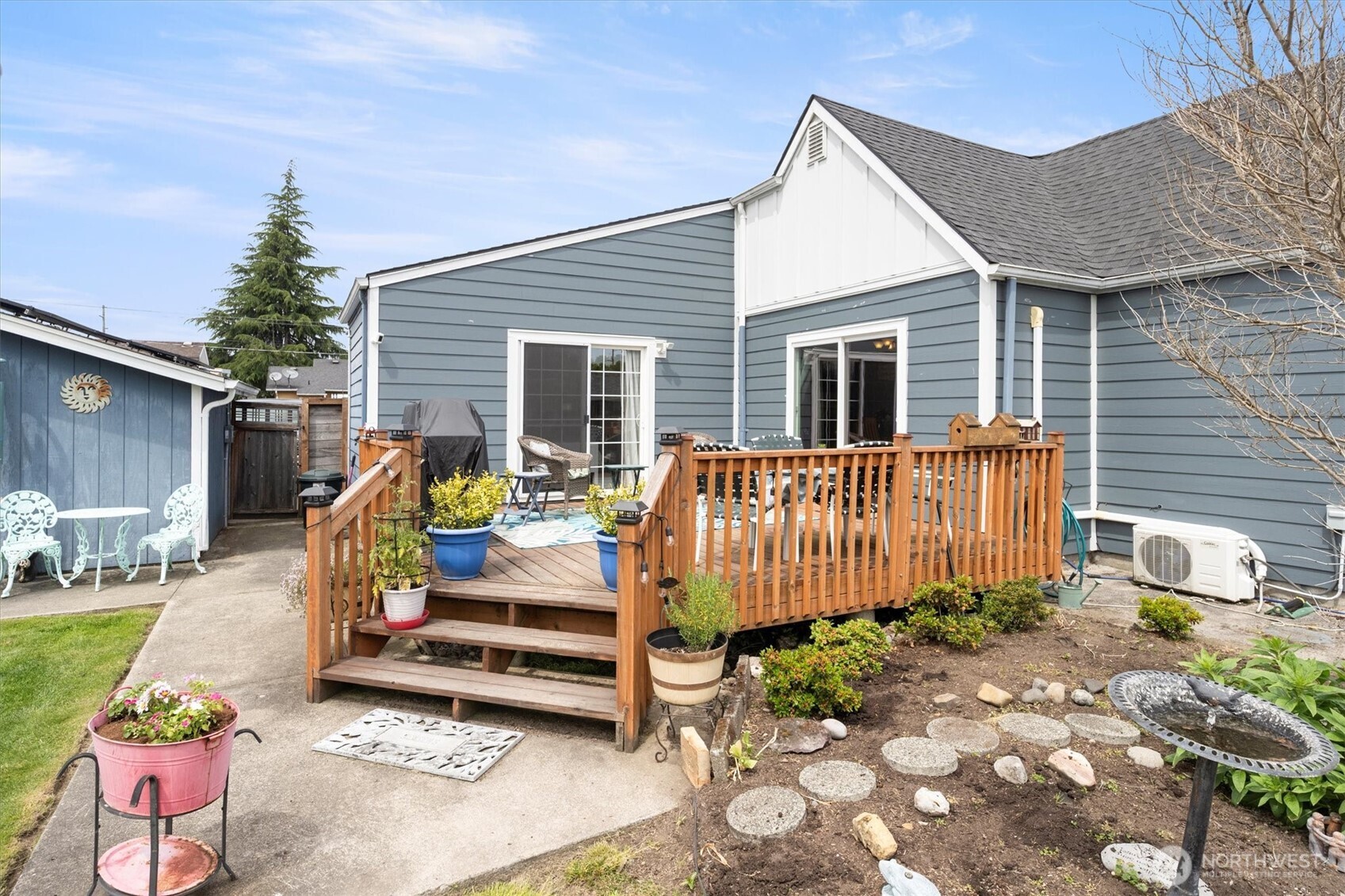 Deck with Access from Primary Bedroom and Dining Room