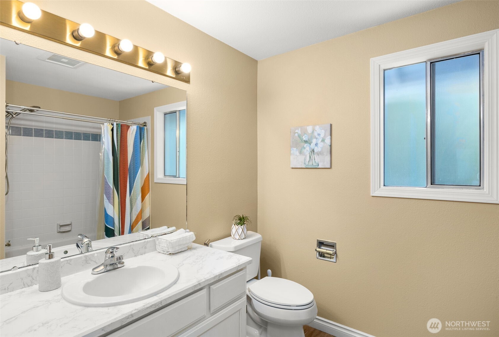 Upstairs hall bathroom.