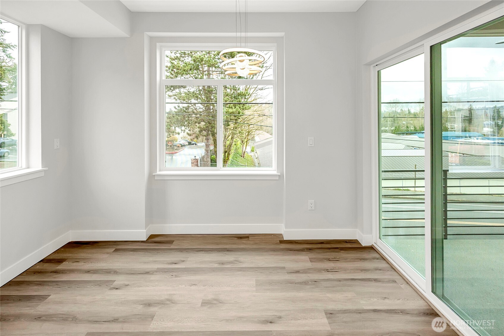 Dining room with access to private deck