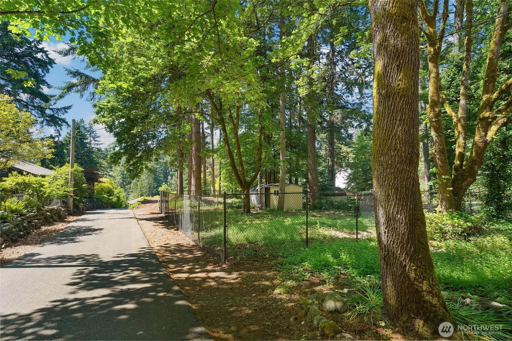 "Fido" and friends will love this space to safely romp and play. They even have a huge dog shelter.