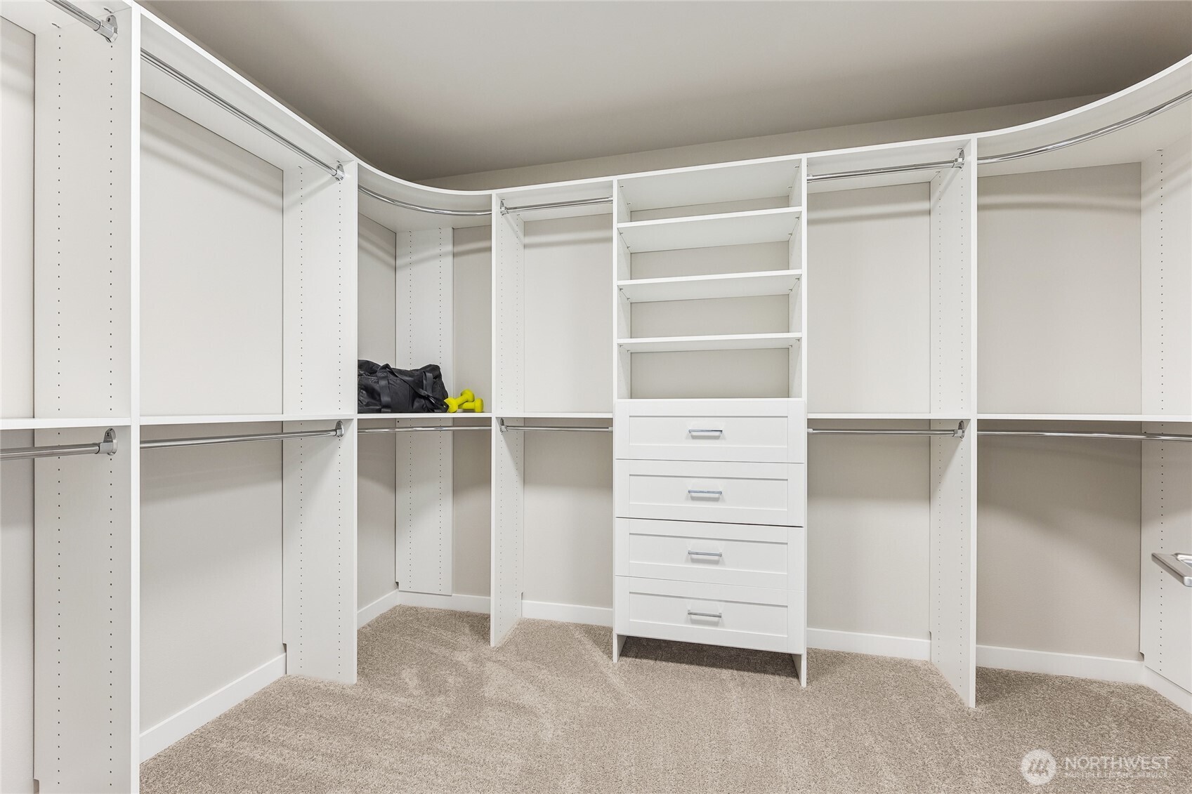Primary Closet includes organizers! Photos are for representational purposes only. Colors and options may vary.