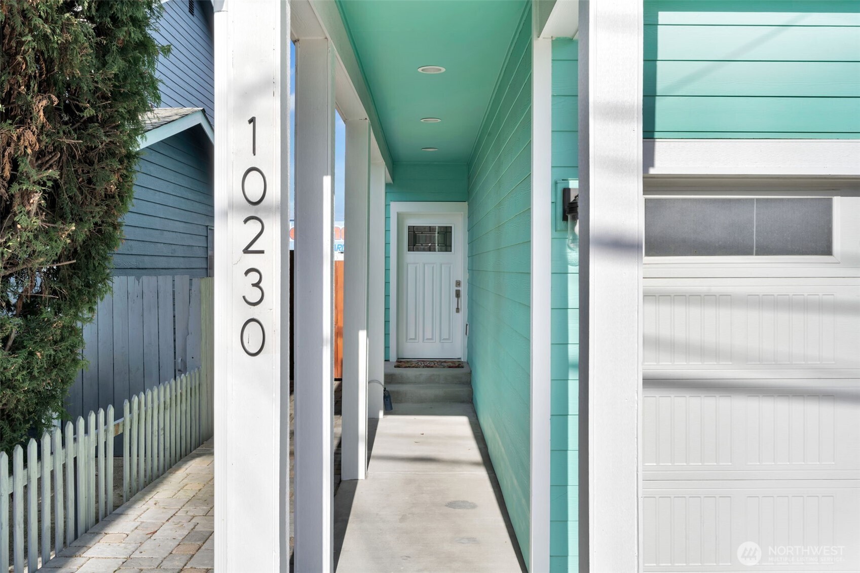 enter from covered porch