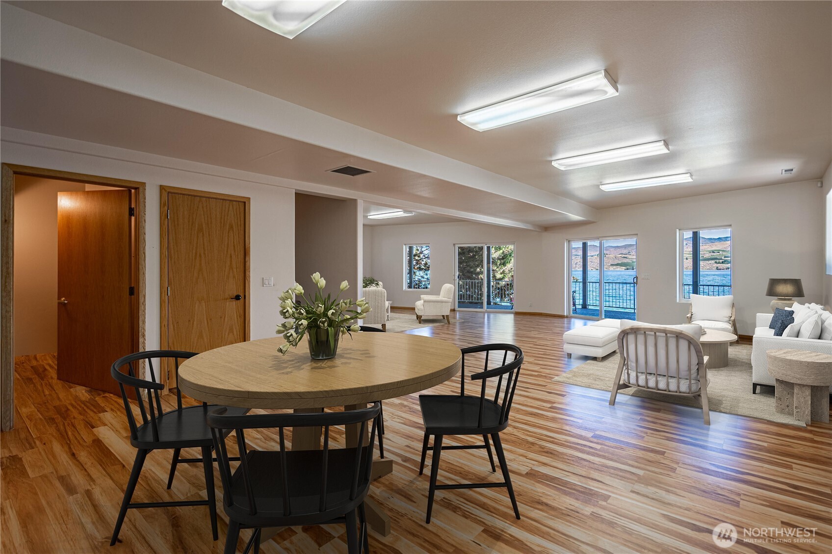 Entry to kitchen from garage and utility room