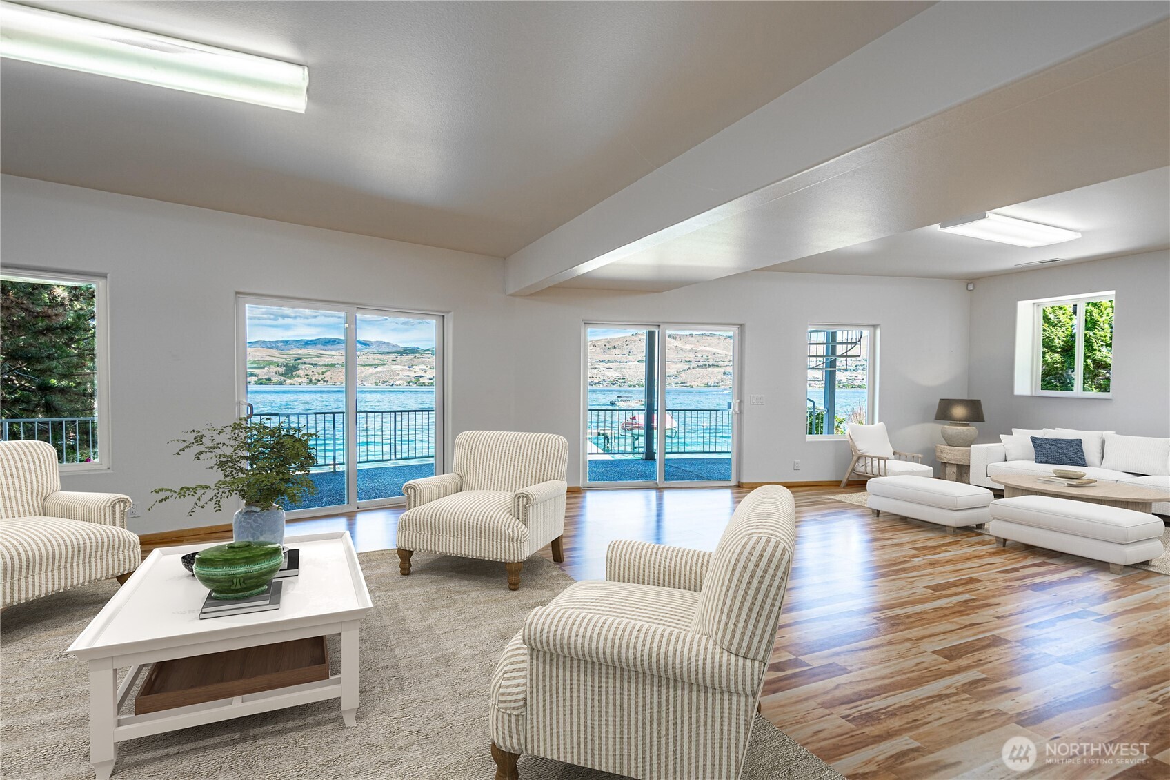 Spacious Upper level bedroom  Virtually staged