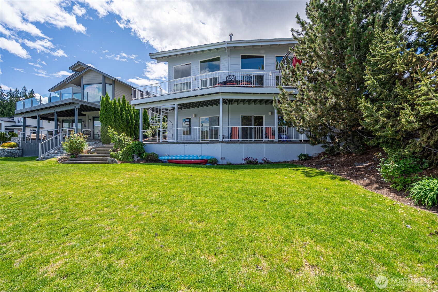 Fresh exterior paint