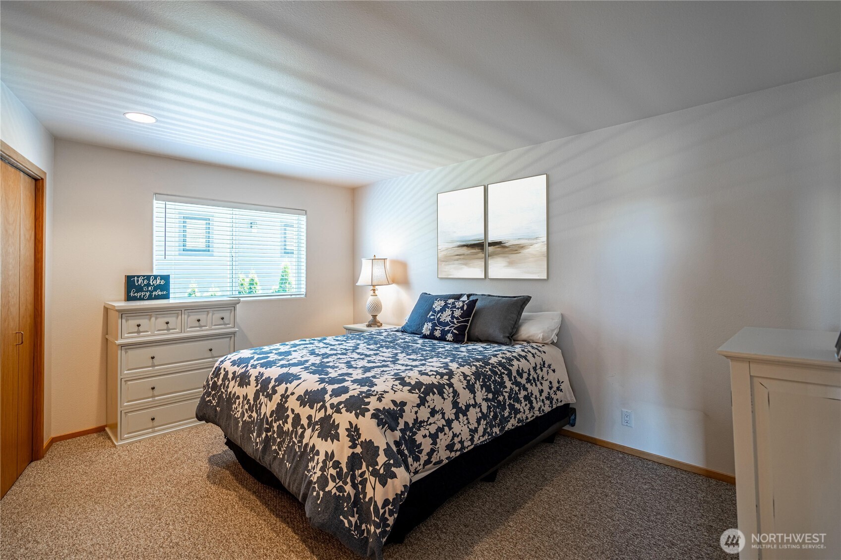 Vaulted Ceilings in main living area  Virtually staged