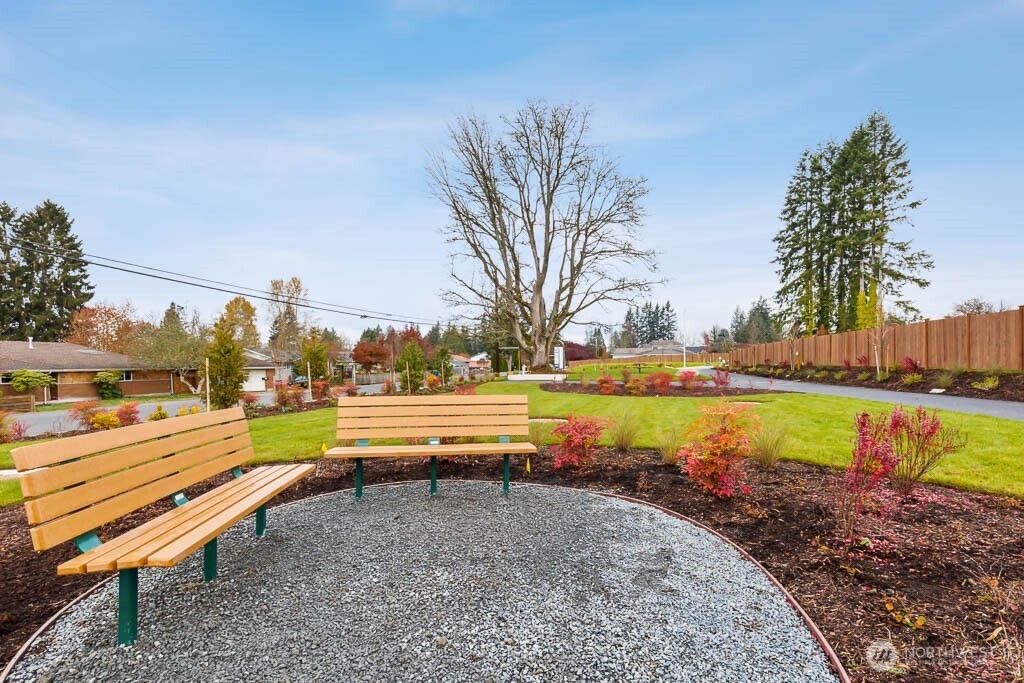 Enjoy the Community Parks. Park #1 has benches and a picnic table.