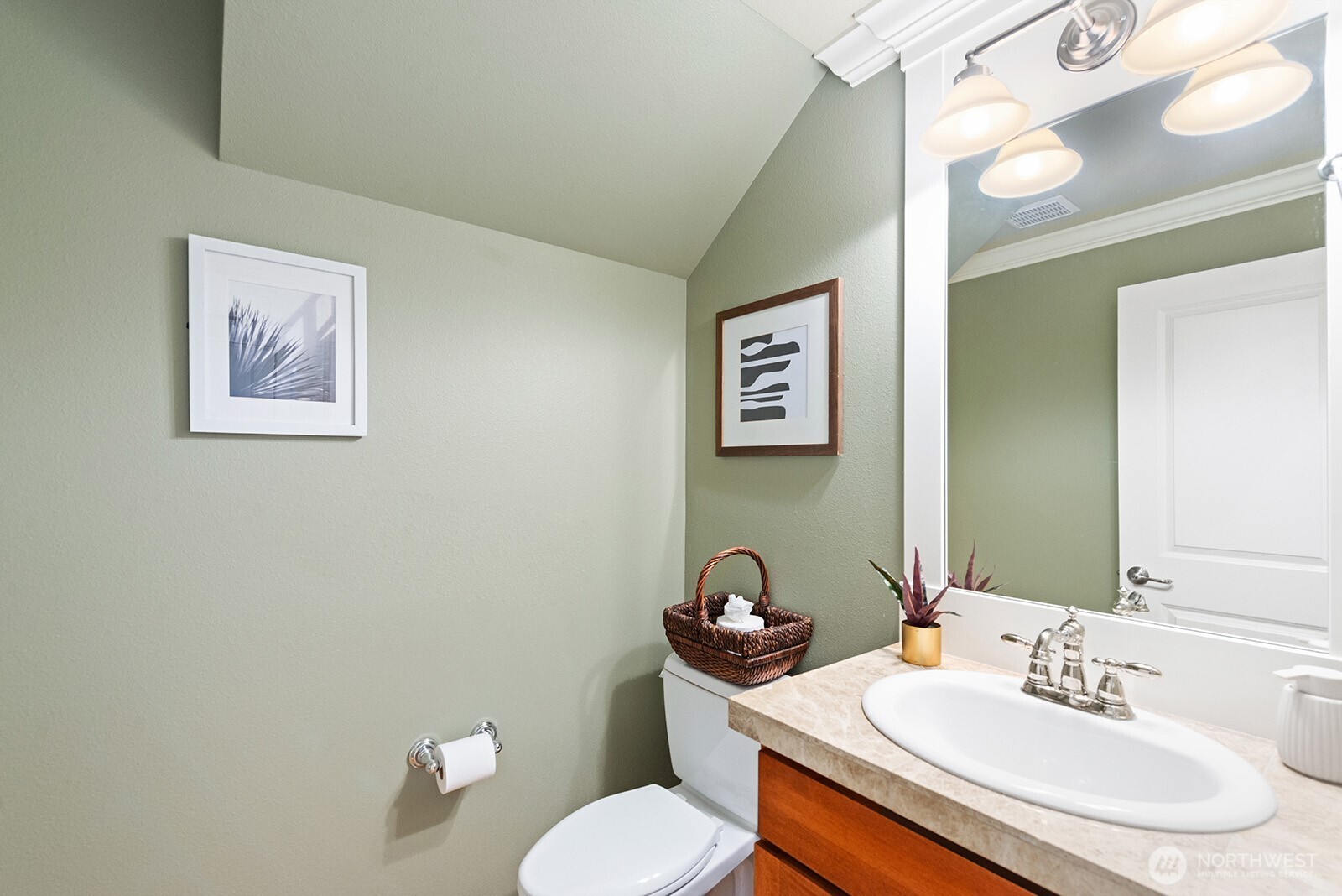 Half bath on the main floor.