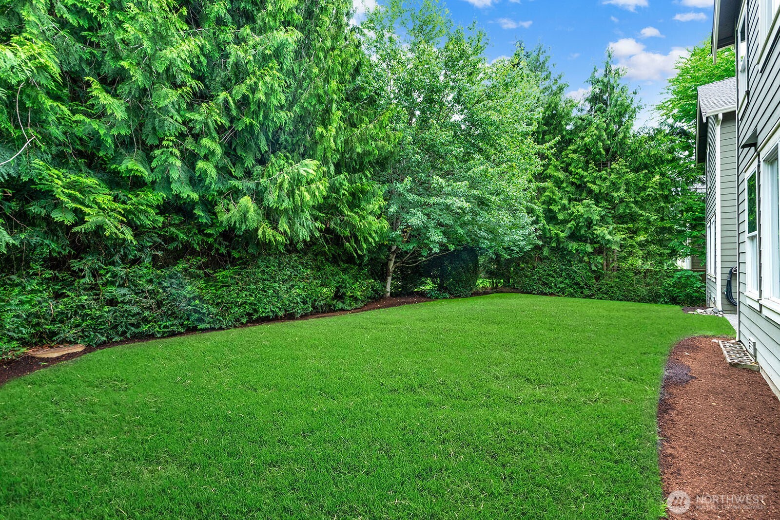 Level yard, ready to enjoy.