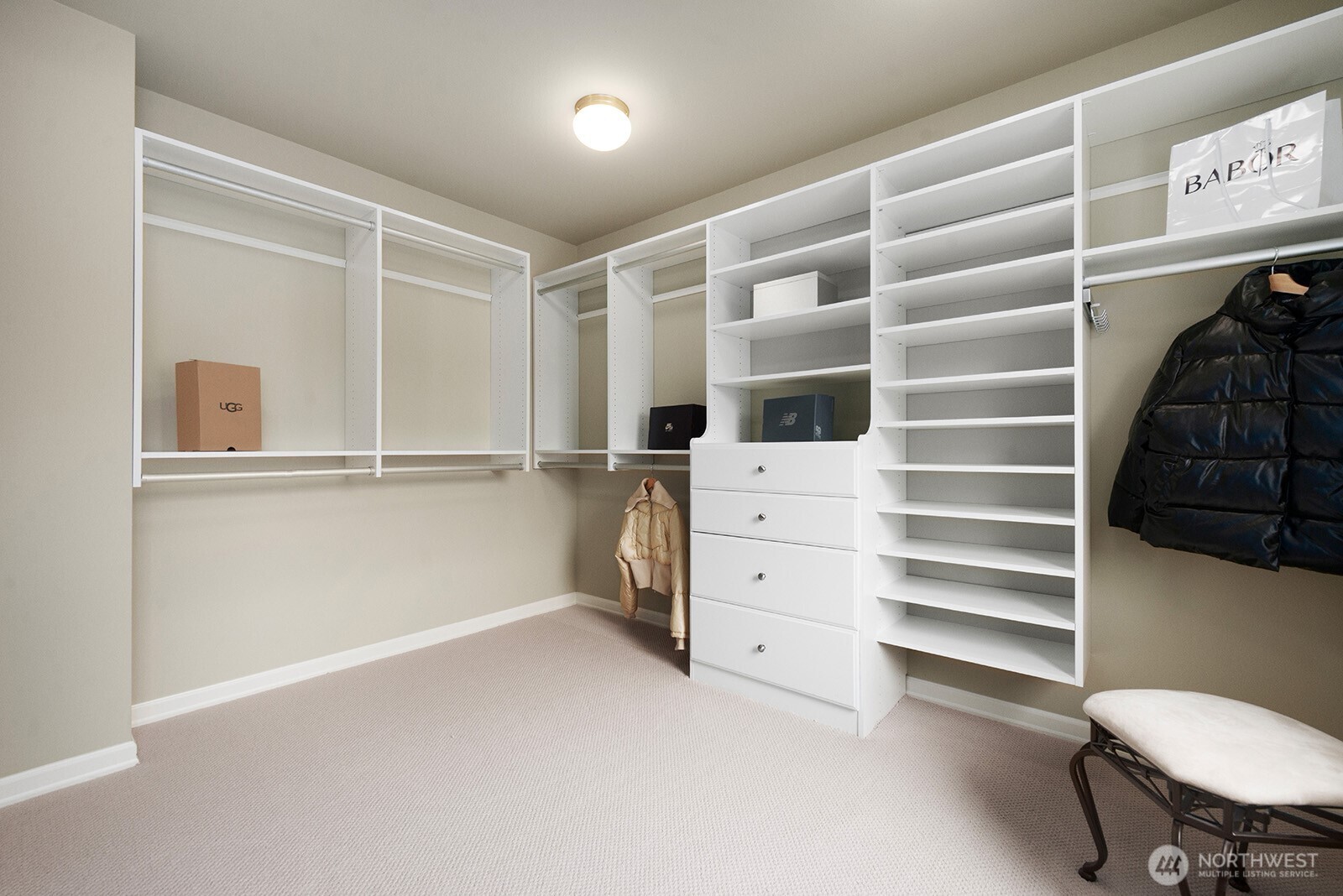 Enjoy a spacious walk-in closet.