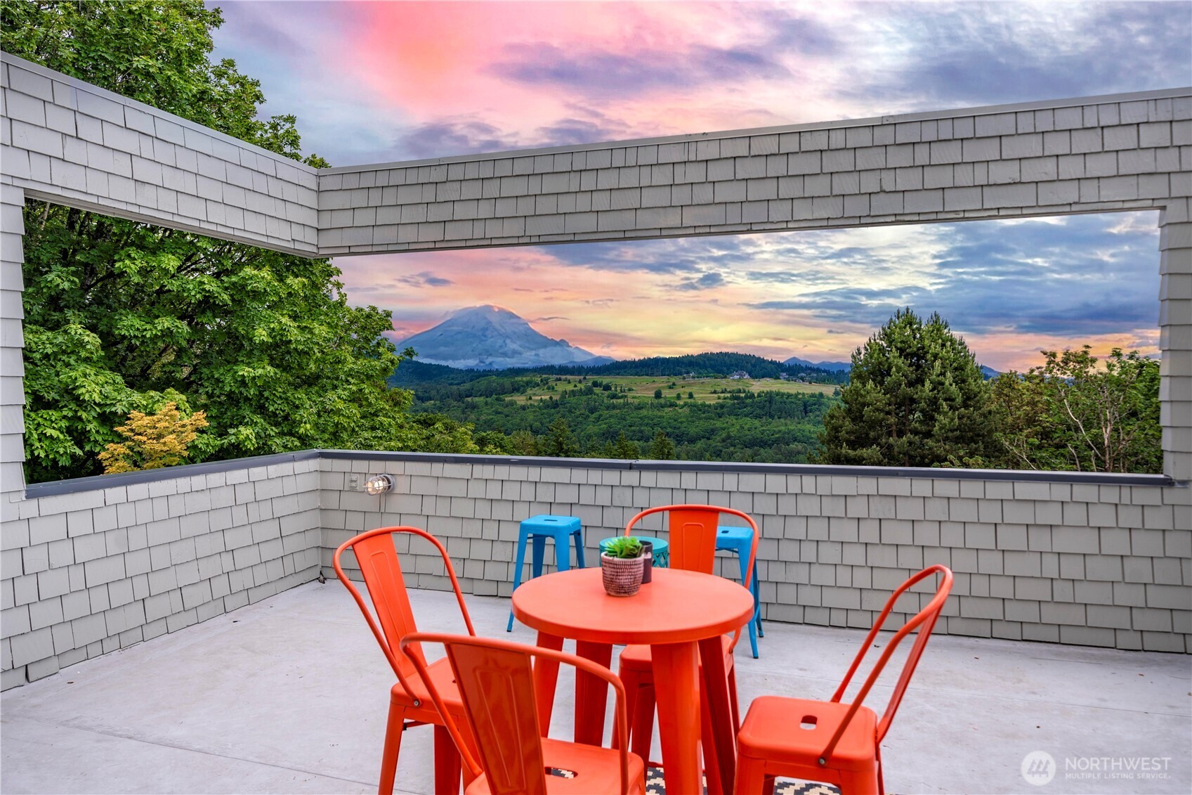 Stunning views from the rooftop deck