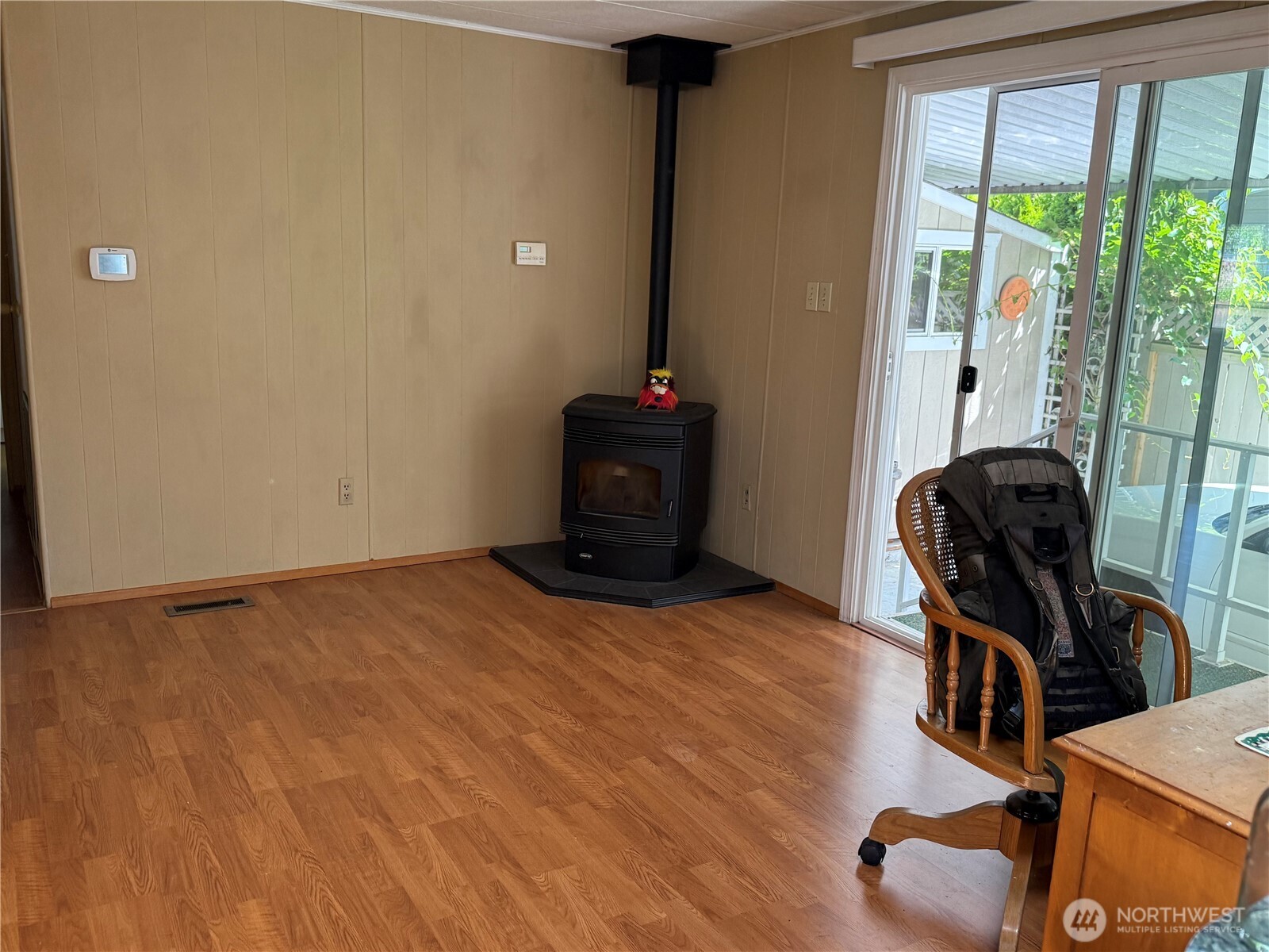 Office space in kitchen