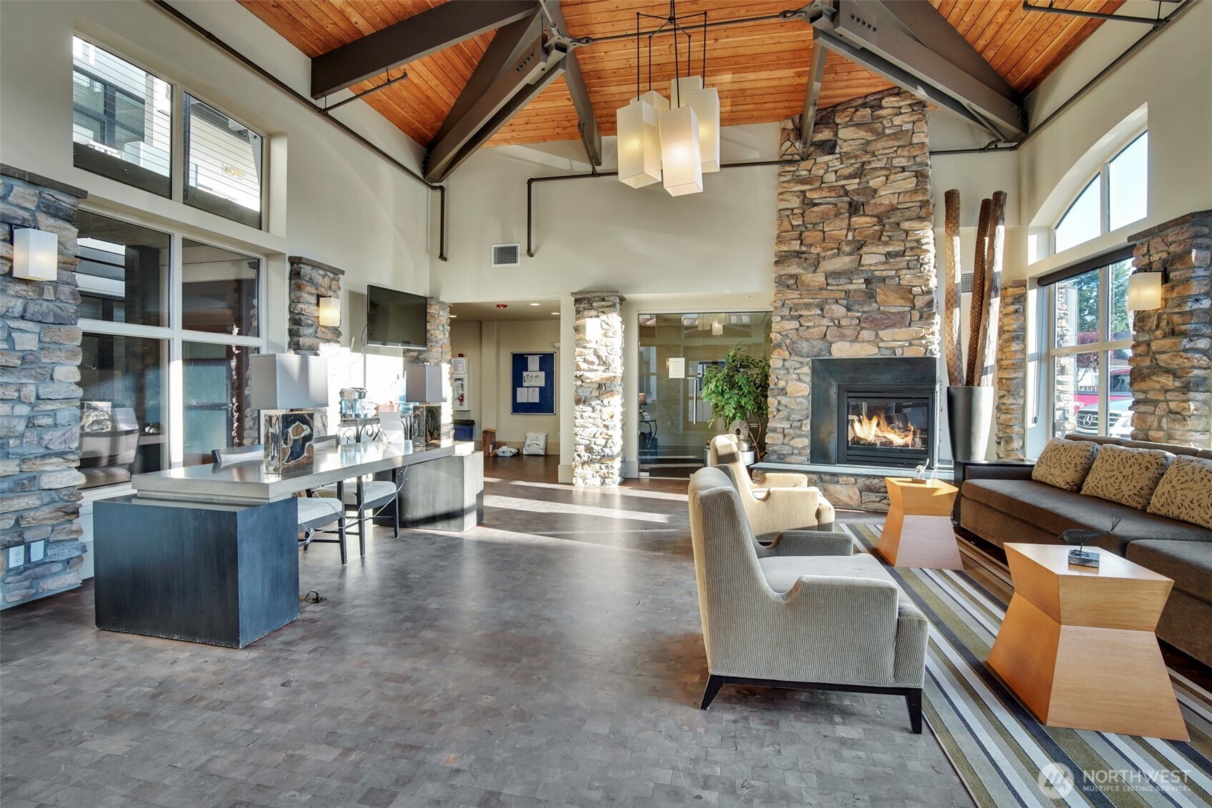 Fabulous clubhouse is perfect for entertaining large gatherings.