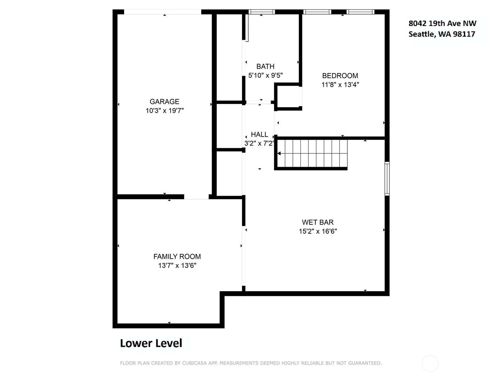 Lower Level Floor Plan - 8042 19th Ave NW, Seattle, WA 98117