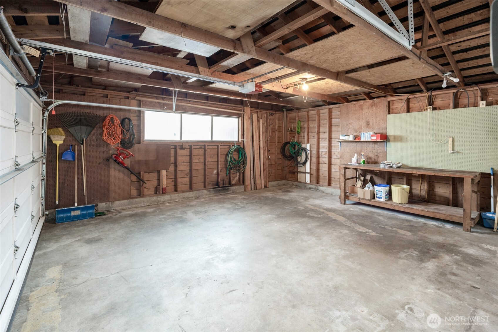 Oversized garage on entry level.