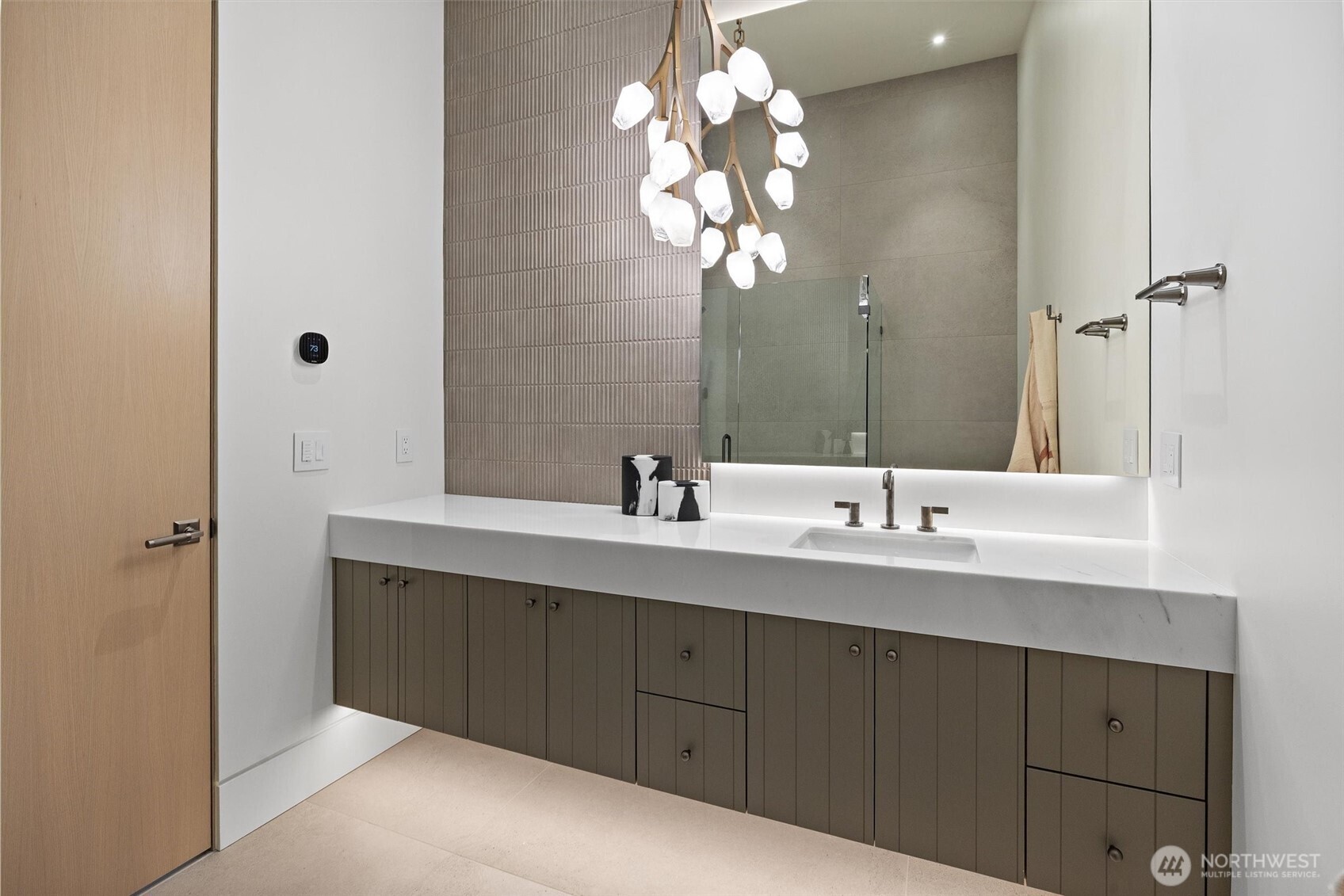 Retire to a quite suite that embraces natural outside beauty.