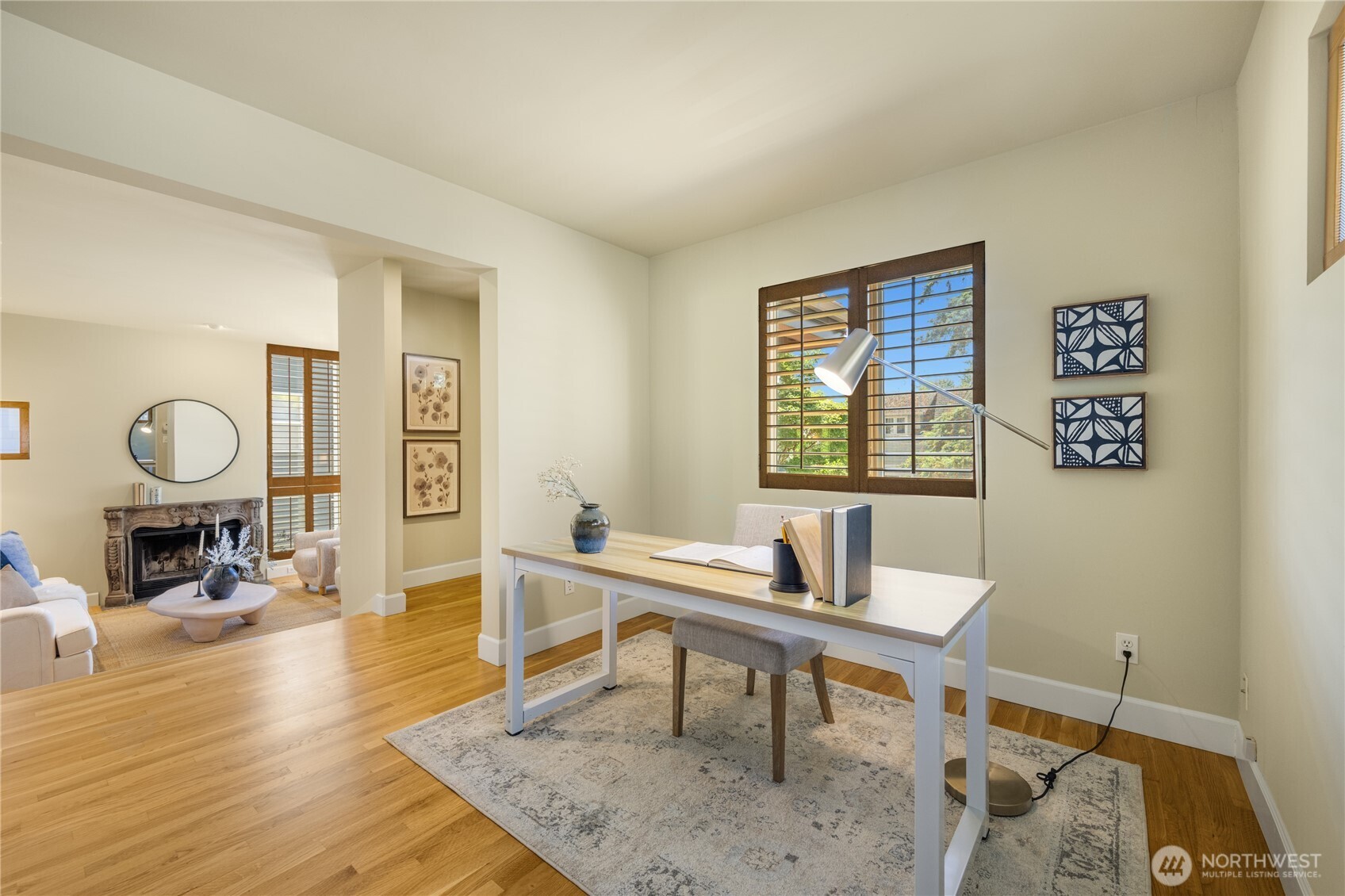 One of two office spaces on the main living level