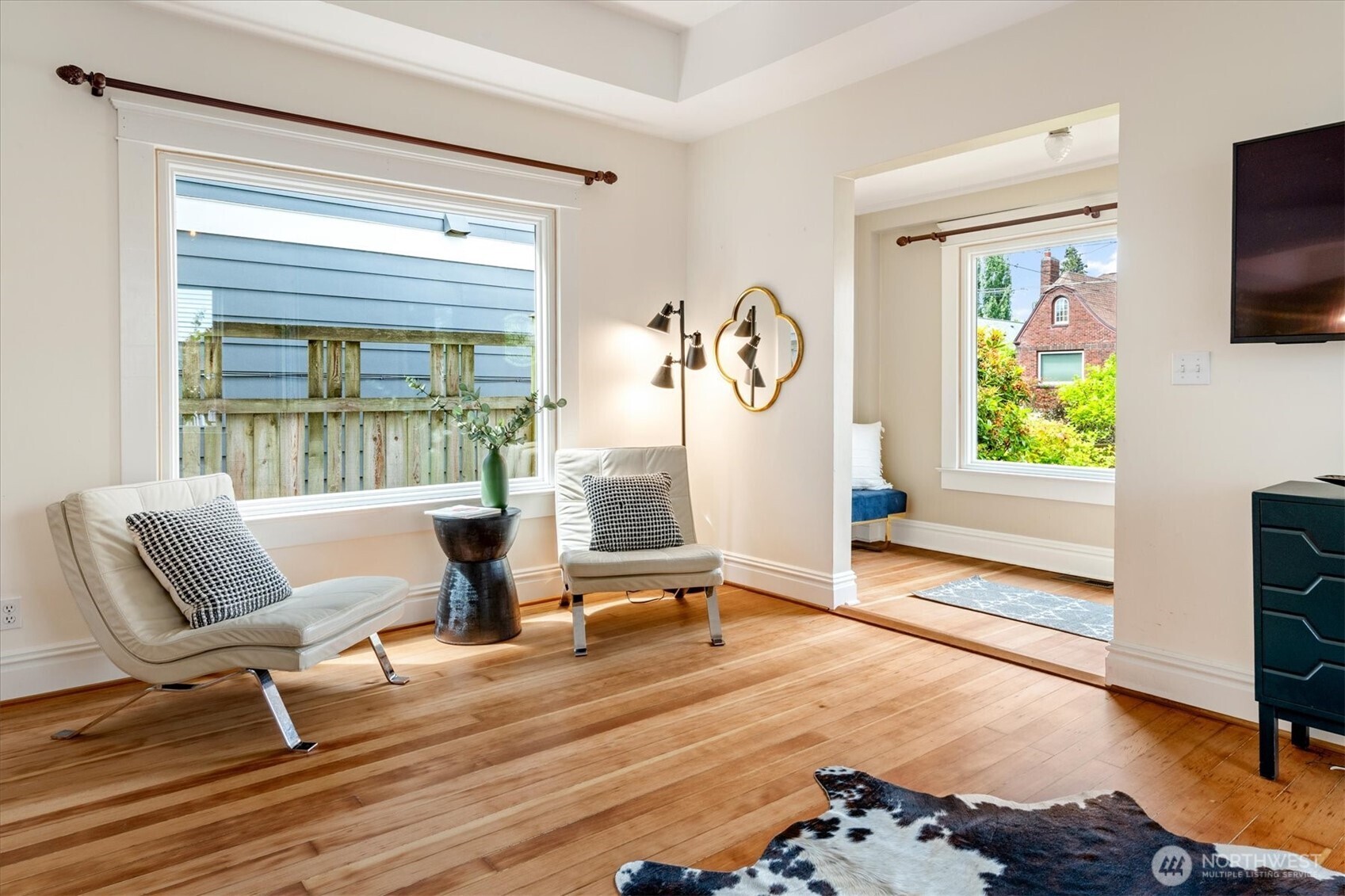 Refinished fir floors