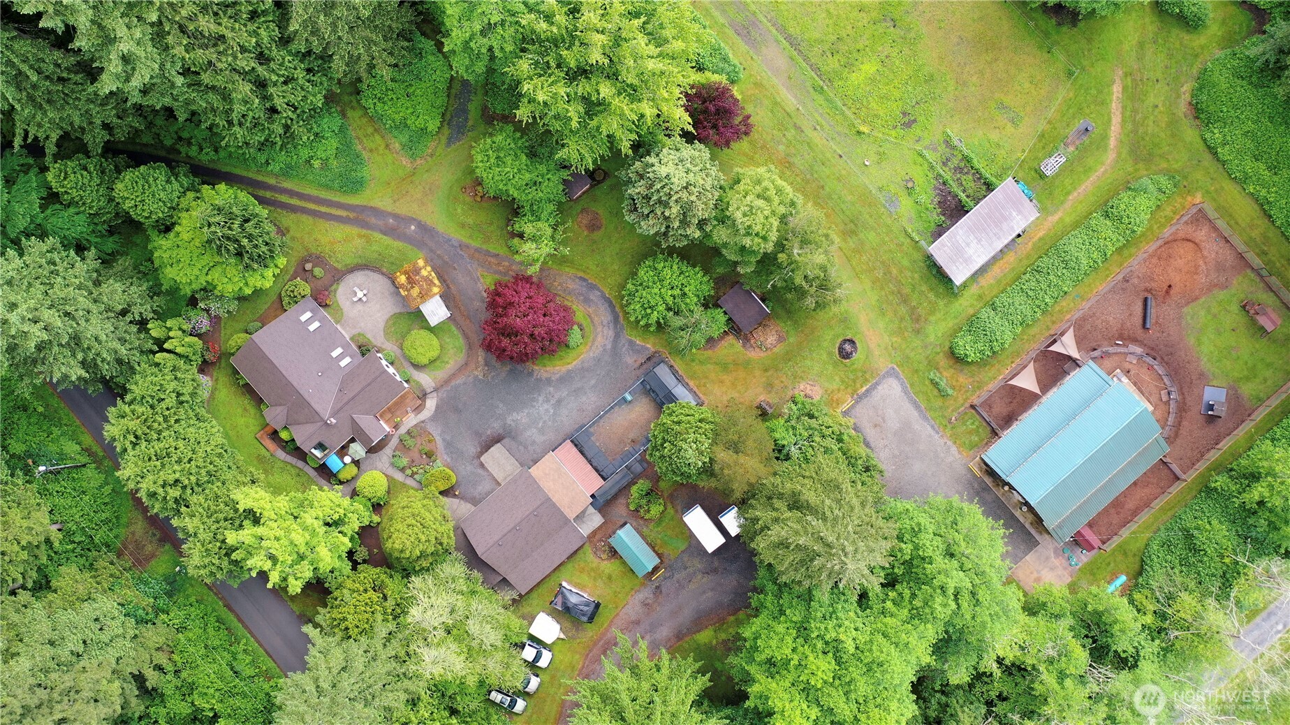 Drone View Of All The Buildings