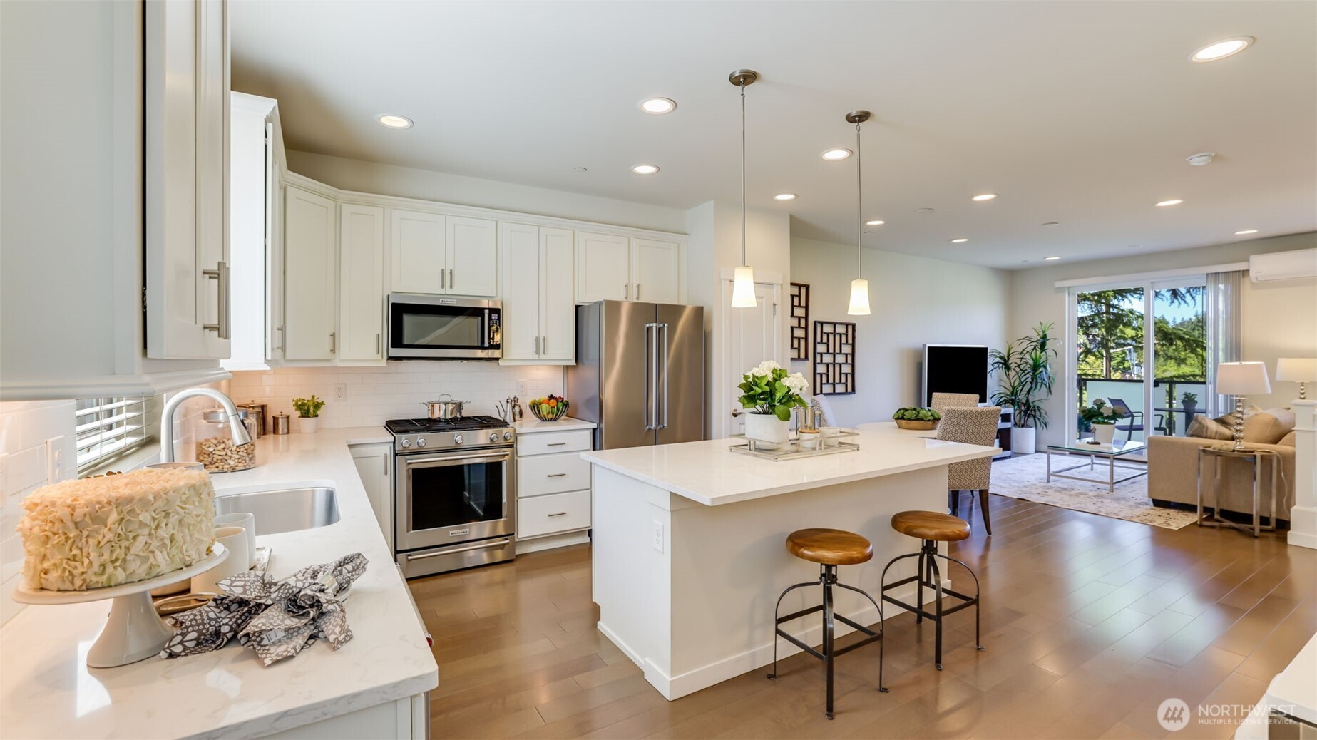 This is a wonderful of the entire main floor of the home.